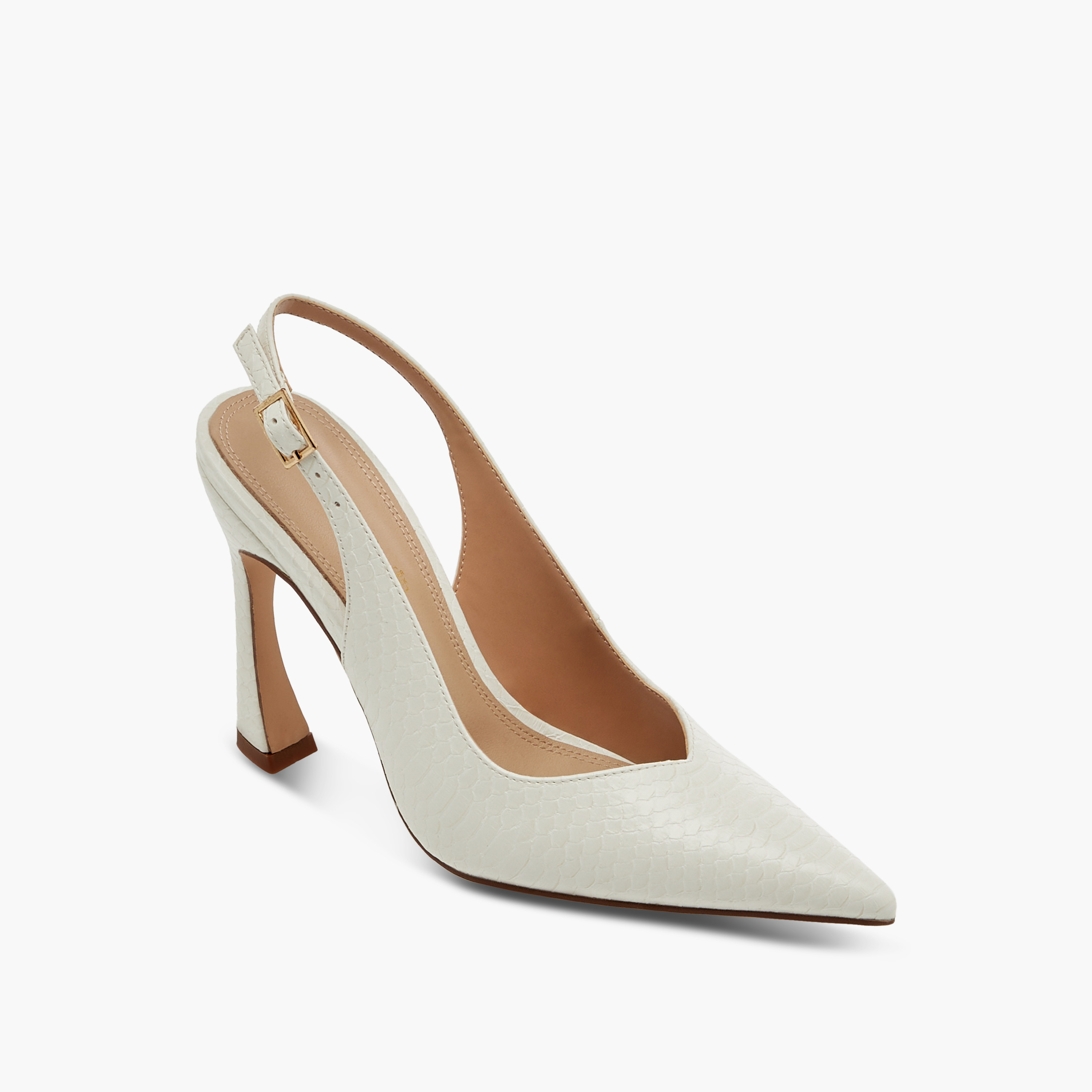 حذاء سادة بمقدمة مدببة وحزام خلفي وإبزيم إغلاق وكعب ستيليتو من بابريكا-women-shoes-sandals-heeled-image-2