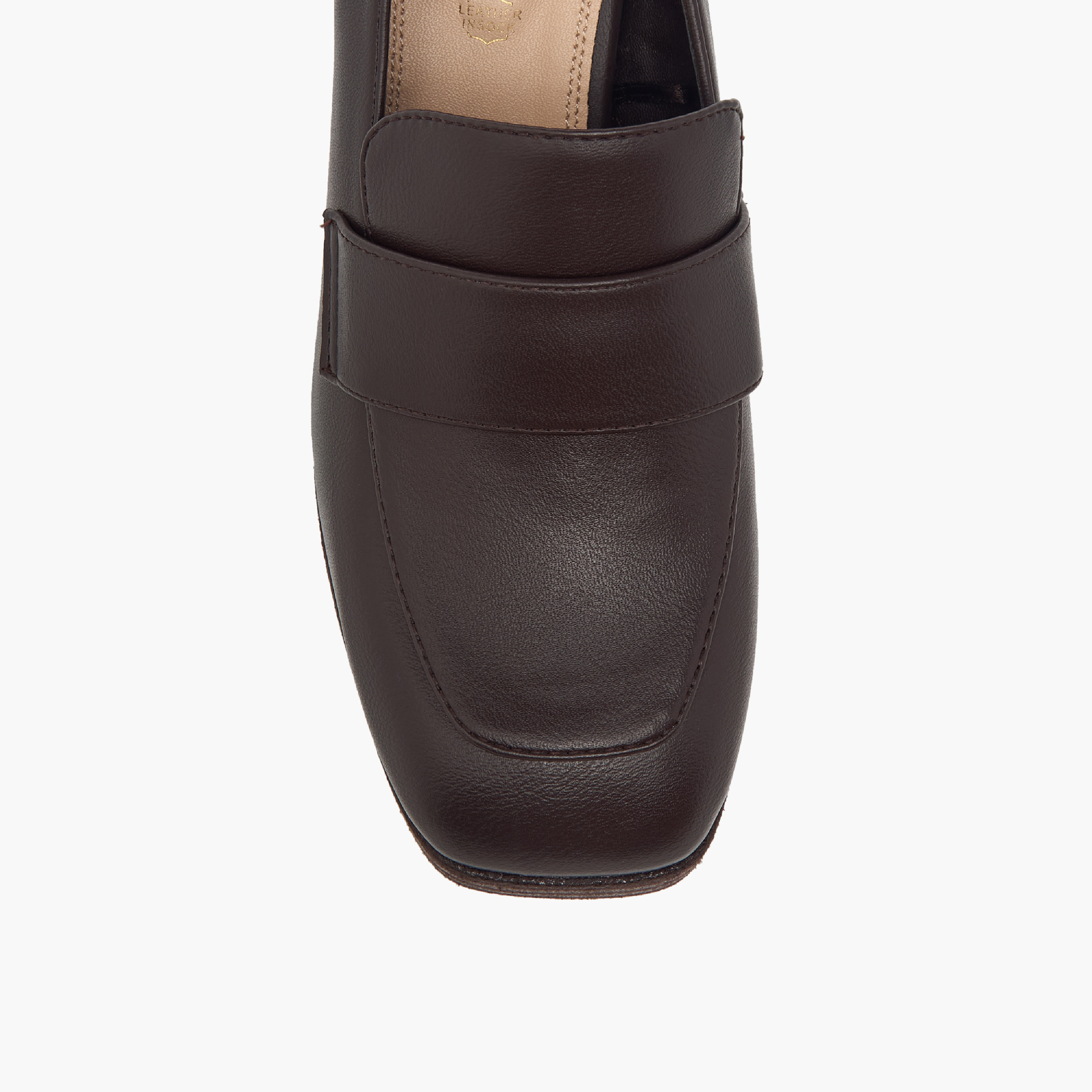Paprika Solid Slip-On Loafers with Block Heels-women-shoes-heels-image-4