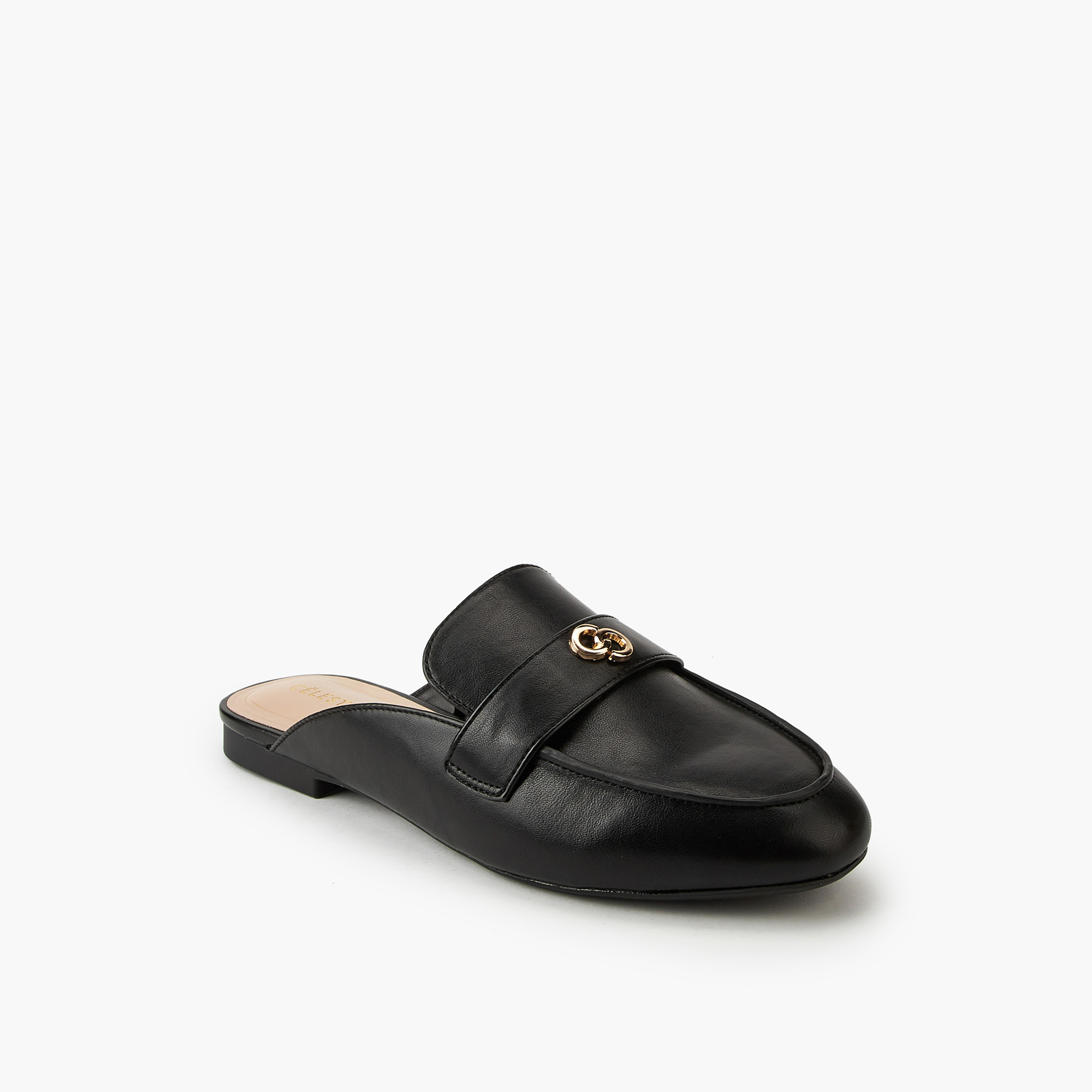Celeste Women's Solid Slip-On Mules-women-shoes-flats-mules-image-1