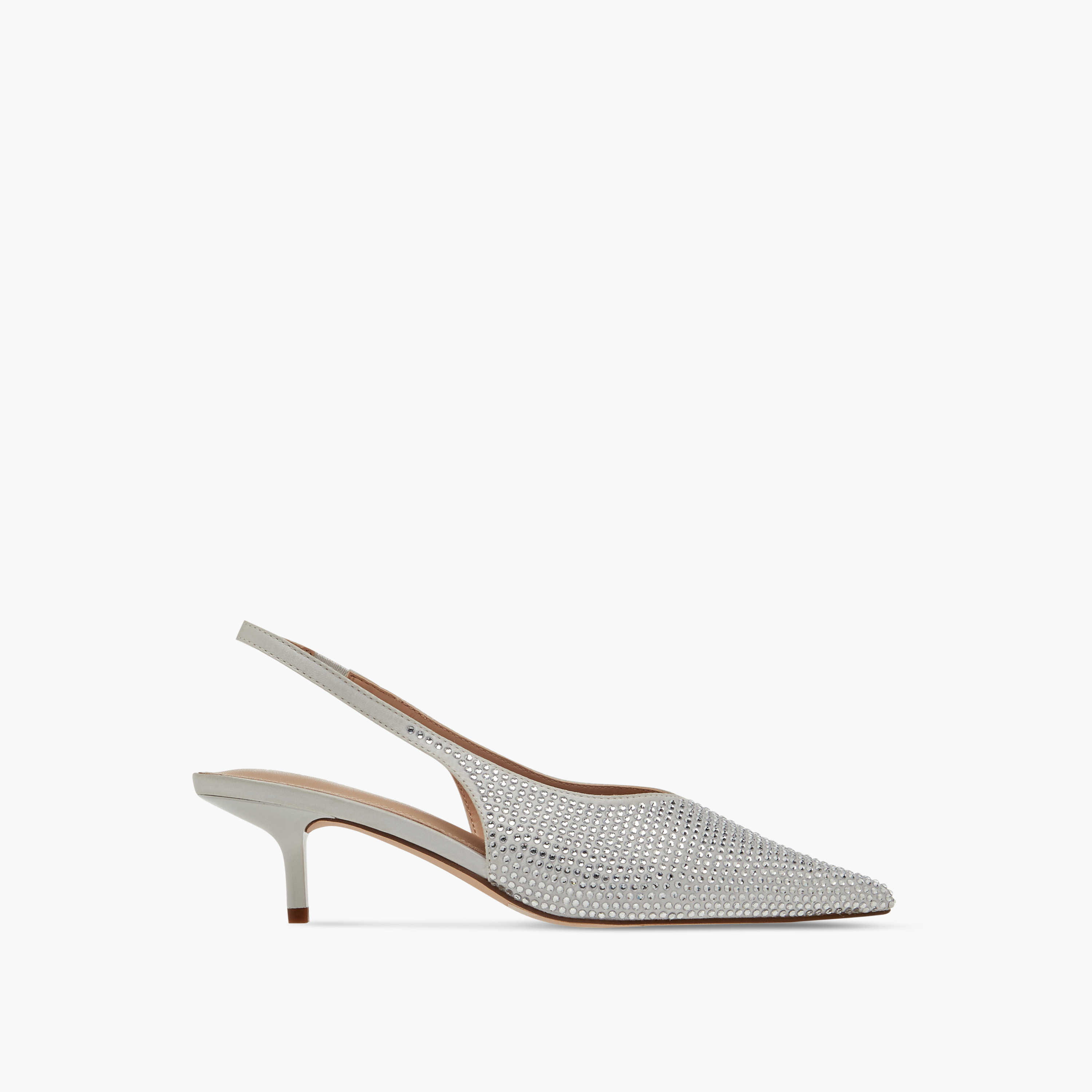 Paprika Embellished Pointed Toe Slingback Shoes with Kitten Heels-women-shoes-sandals-heeled-image-3