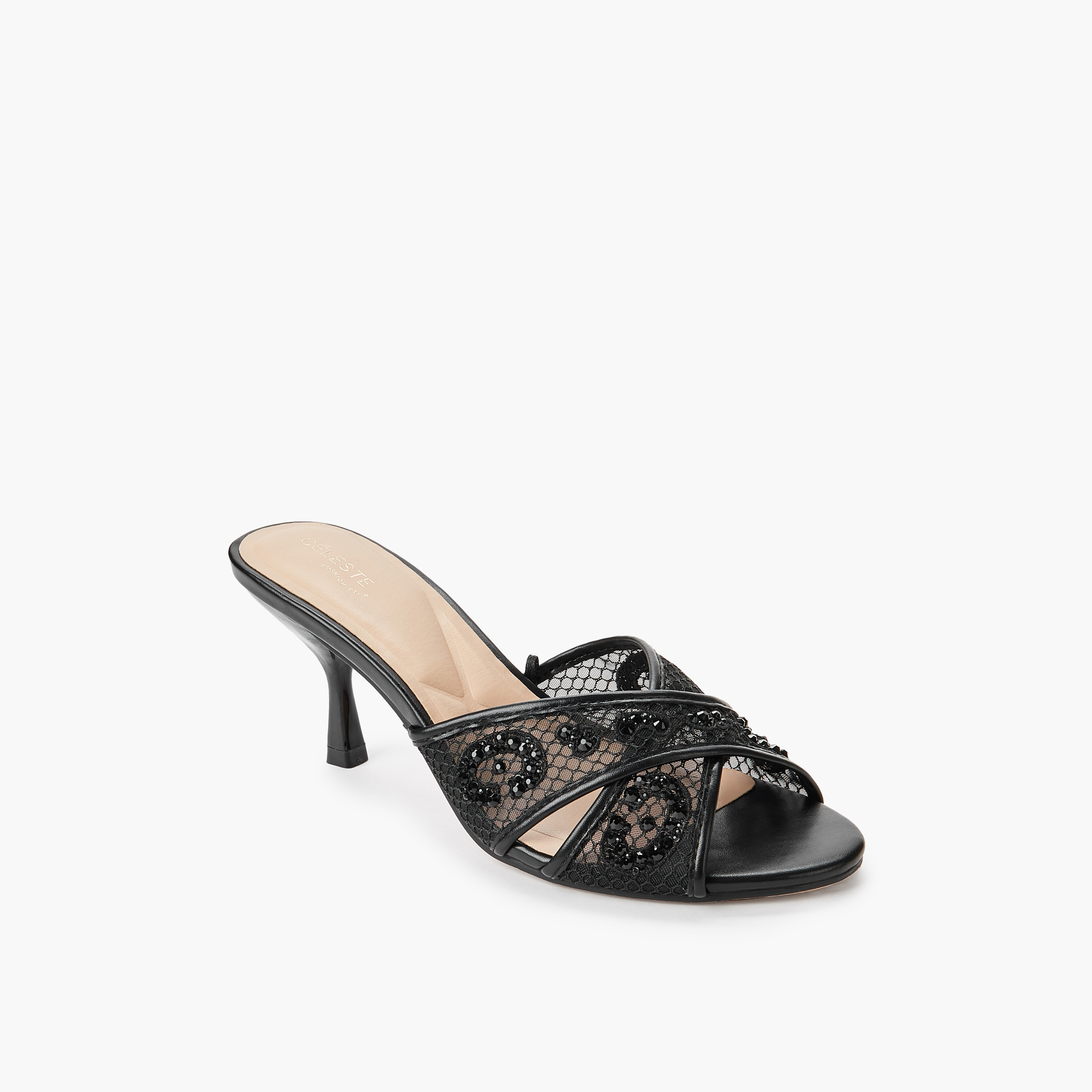 Celeste Women Embellished Cross Strap Sandals-women-shoes-sandals-heeled-image-2