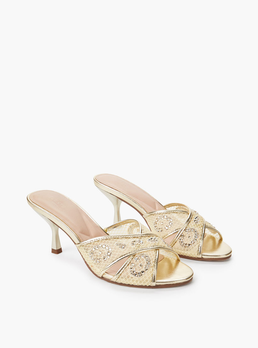 صندل بحزام متقاطع مزين للنساء من سيليست-women-shoes-sandals-heeled-image-1