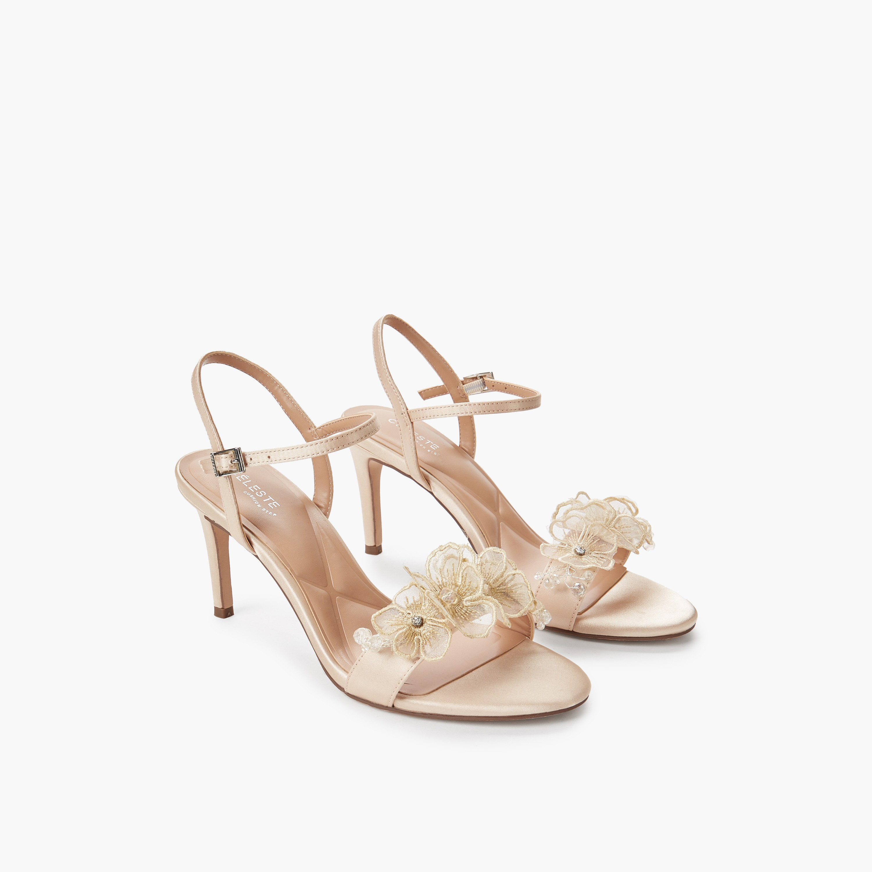 Celeste Women Floral Embellished Stiletto Heel Sandals-women-shoes-sandals-heeled-image-1