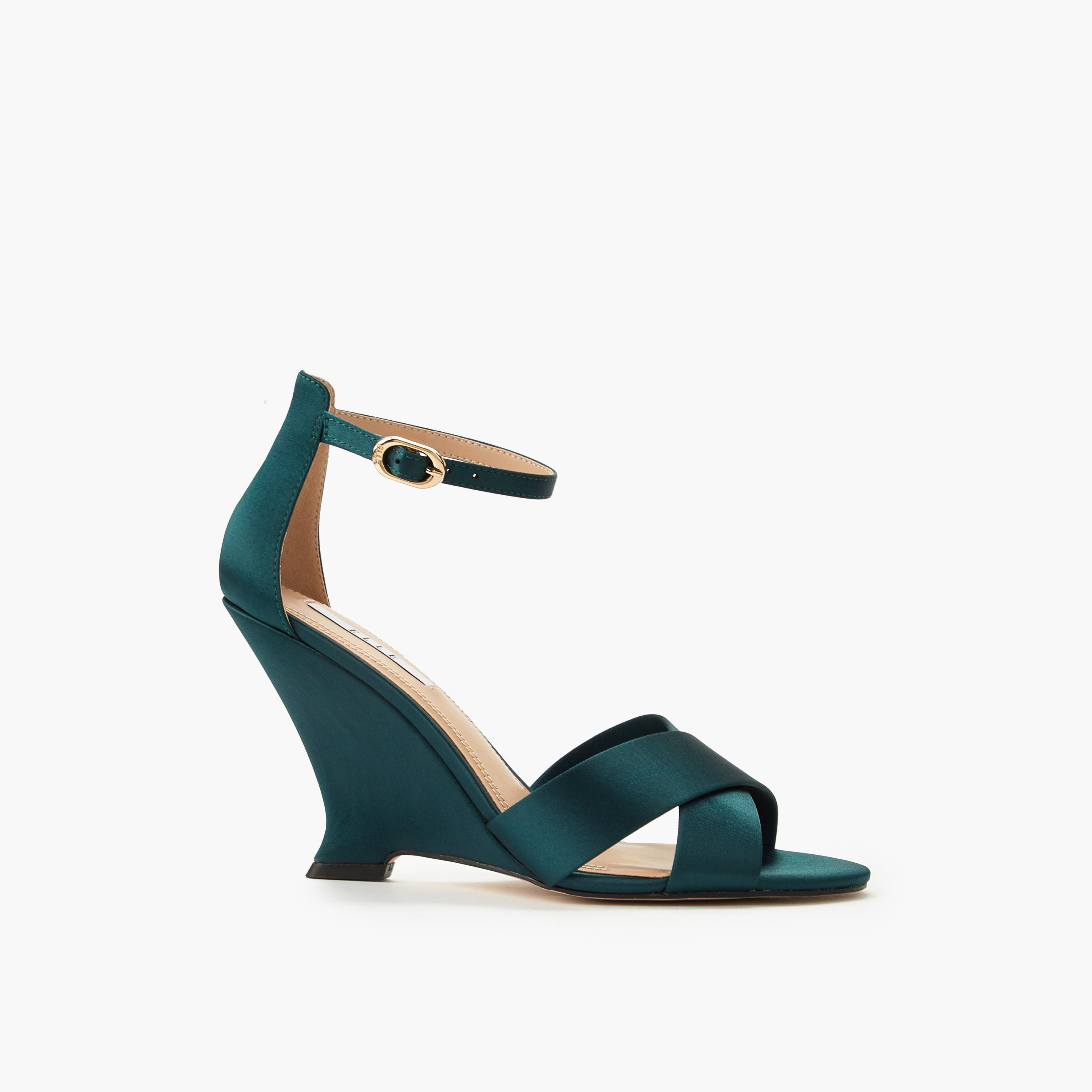 صندل بأحزمة متقاطعة وكعب ويدج للنساء من إل-women-shoes-sandals-heeled-image-3
