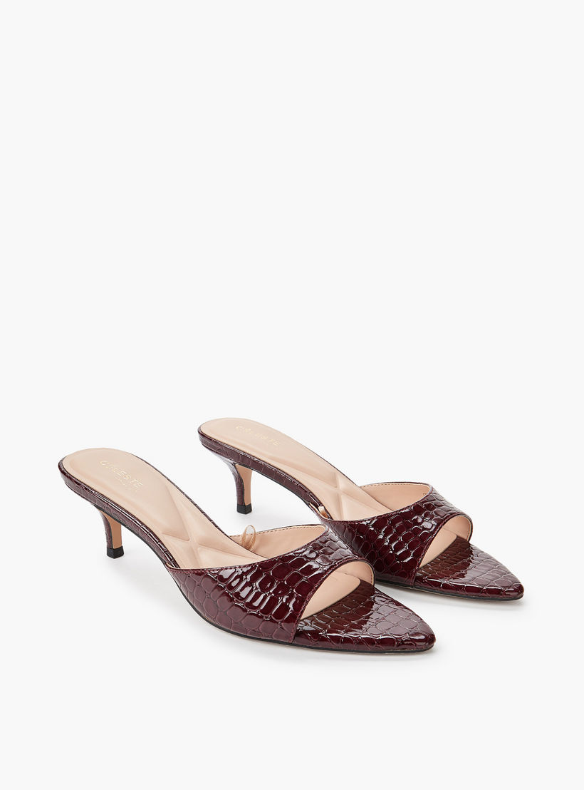 Celeste Women Textured Kitten Heel Sandals-women-shoes-sandals-heeled-image-1