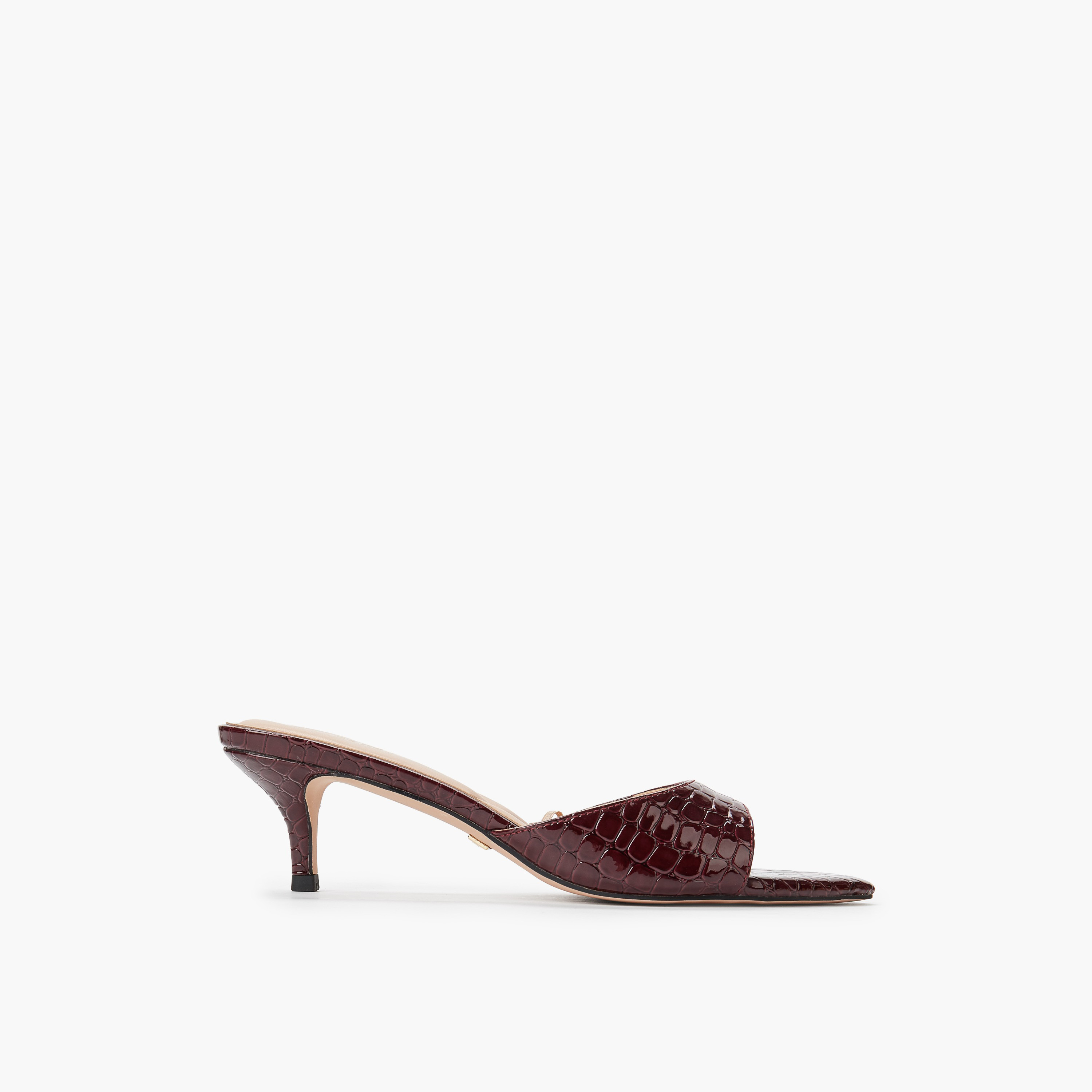 Celeste Women Textured Kitten Heel Sandals-women-shoes-sandals-heeled-image-3