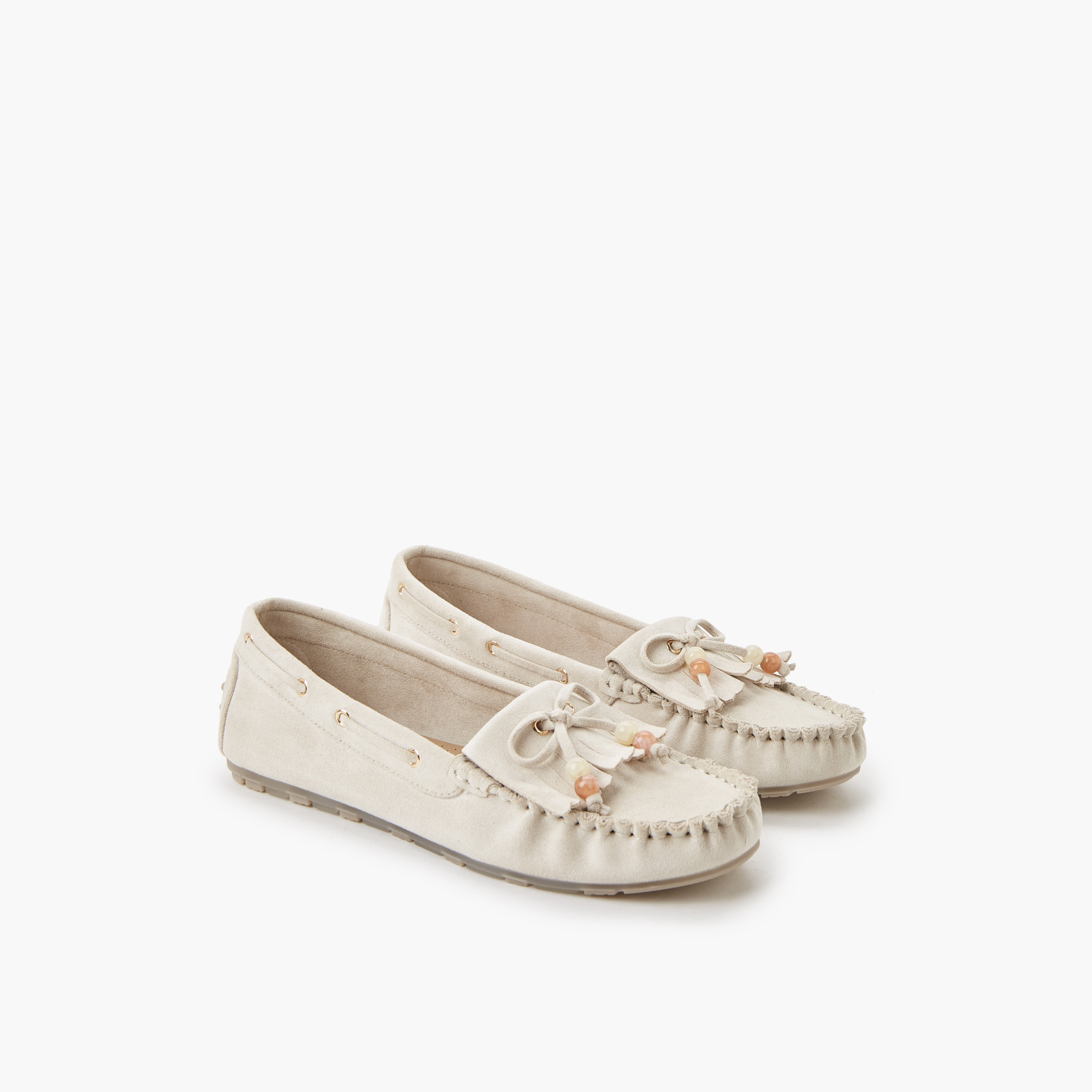 حذاء موكاسين بارز الملمس للنساء من لو كونفورت-women-shoes-loafersandmoccasins-image-1