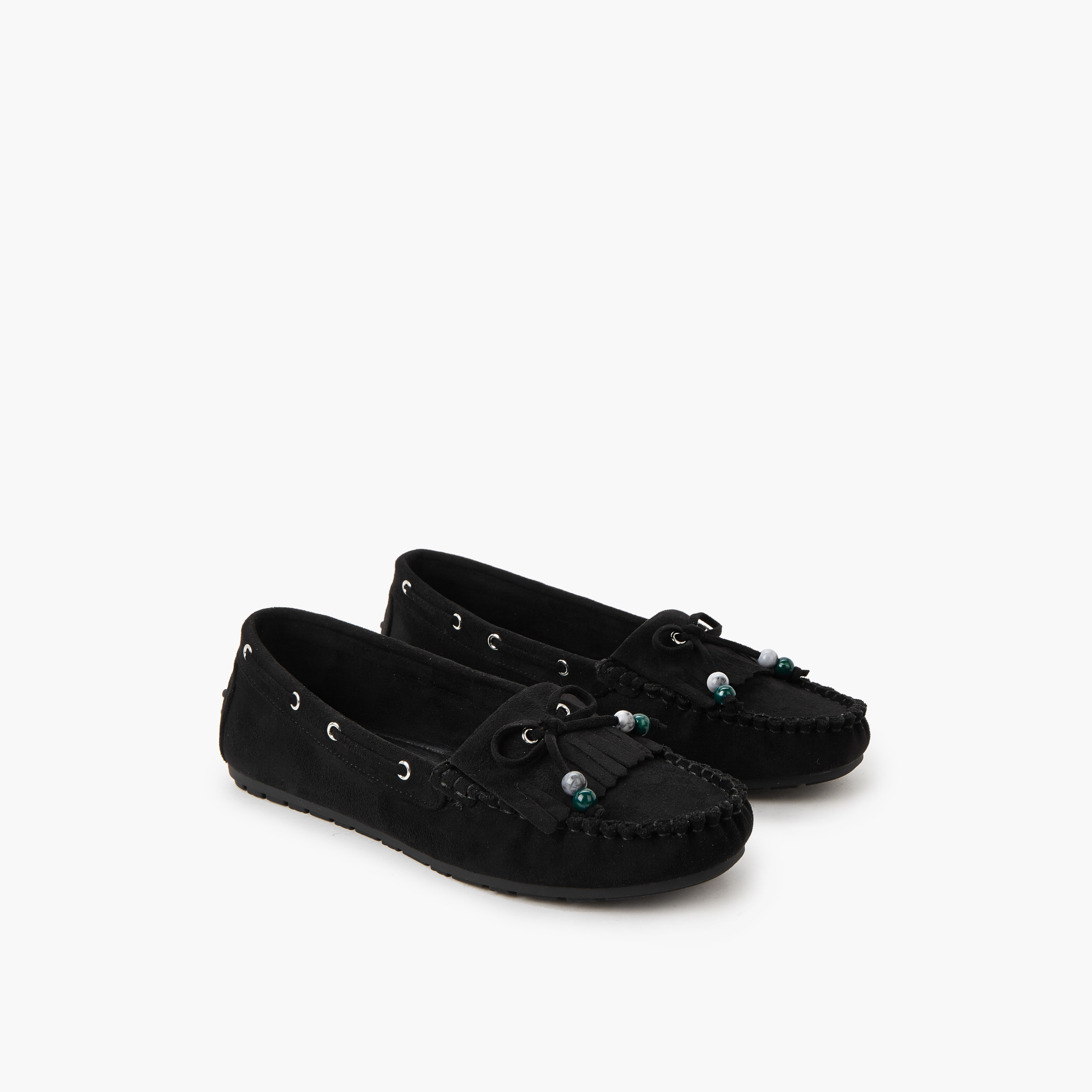 حذاء موكاسين بارز الملمس للنساء من لو كونفورت-women-shoes-loafersandmoccasins-image-1