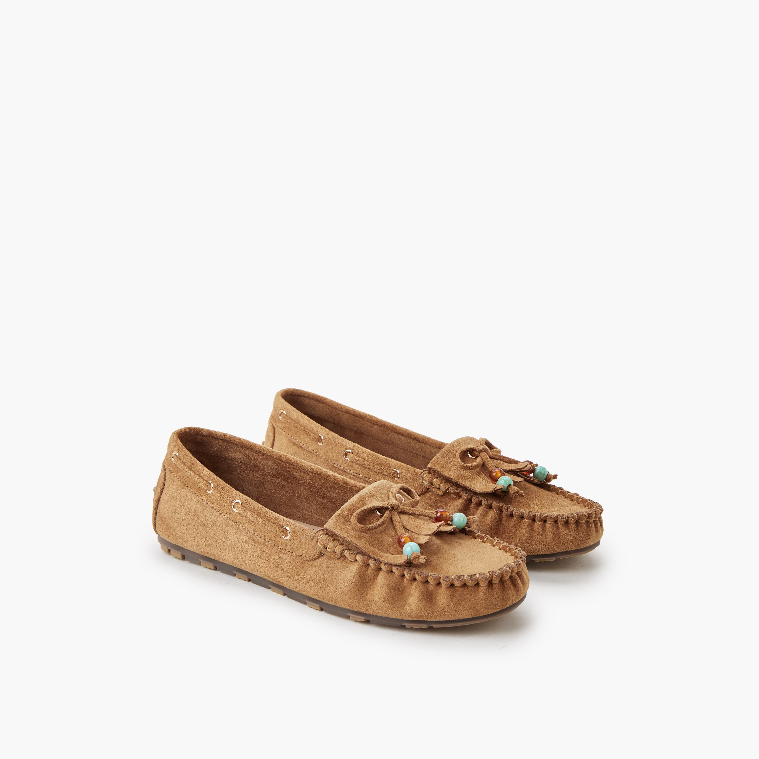 Le Confort Women Textured Moccasins-women-shoes-loafersandmoccasins-image-1