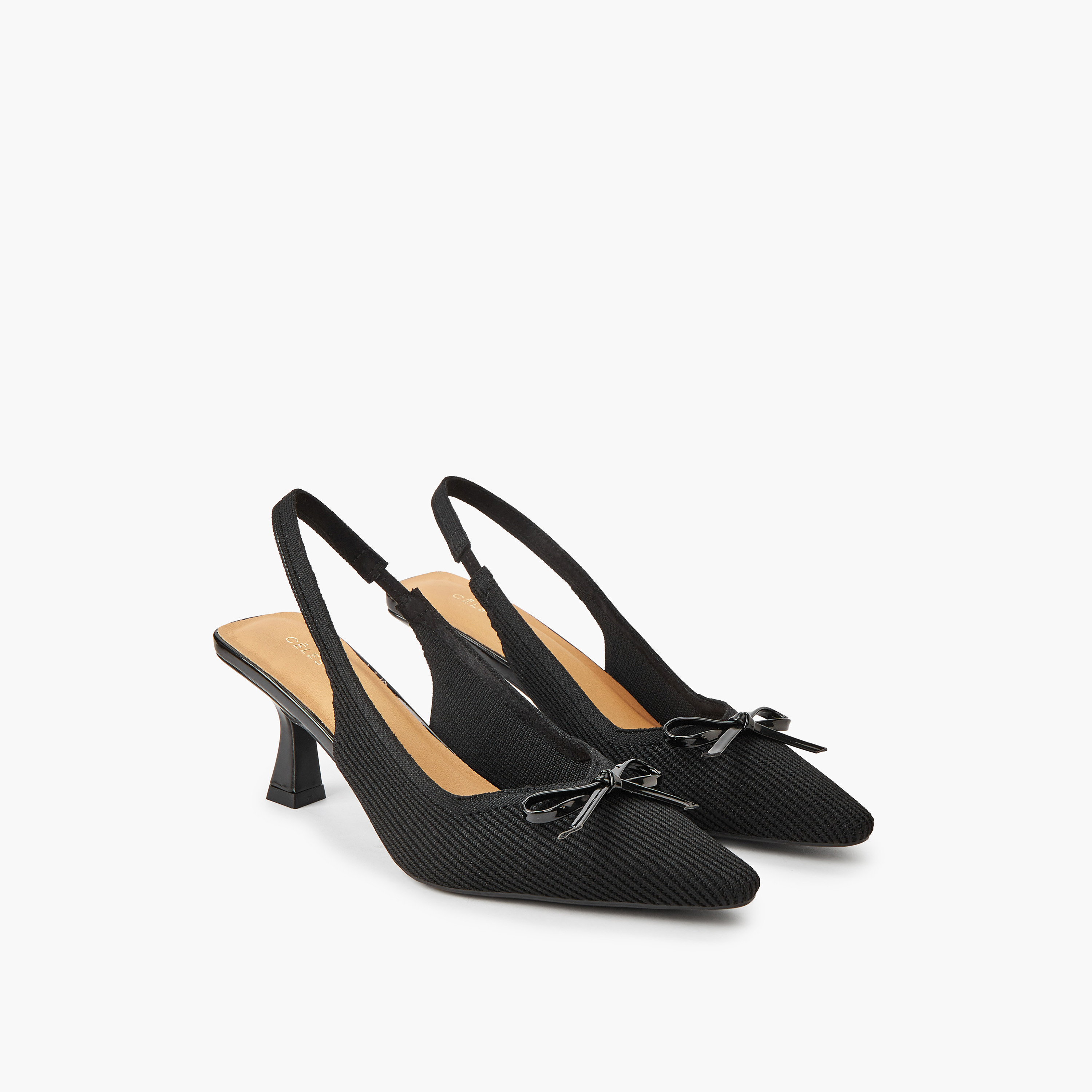 حذاء بكعب صغير وحزام خلفي للنساء من سيليست-women-shoes-sandals-heeled-image-1