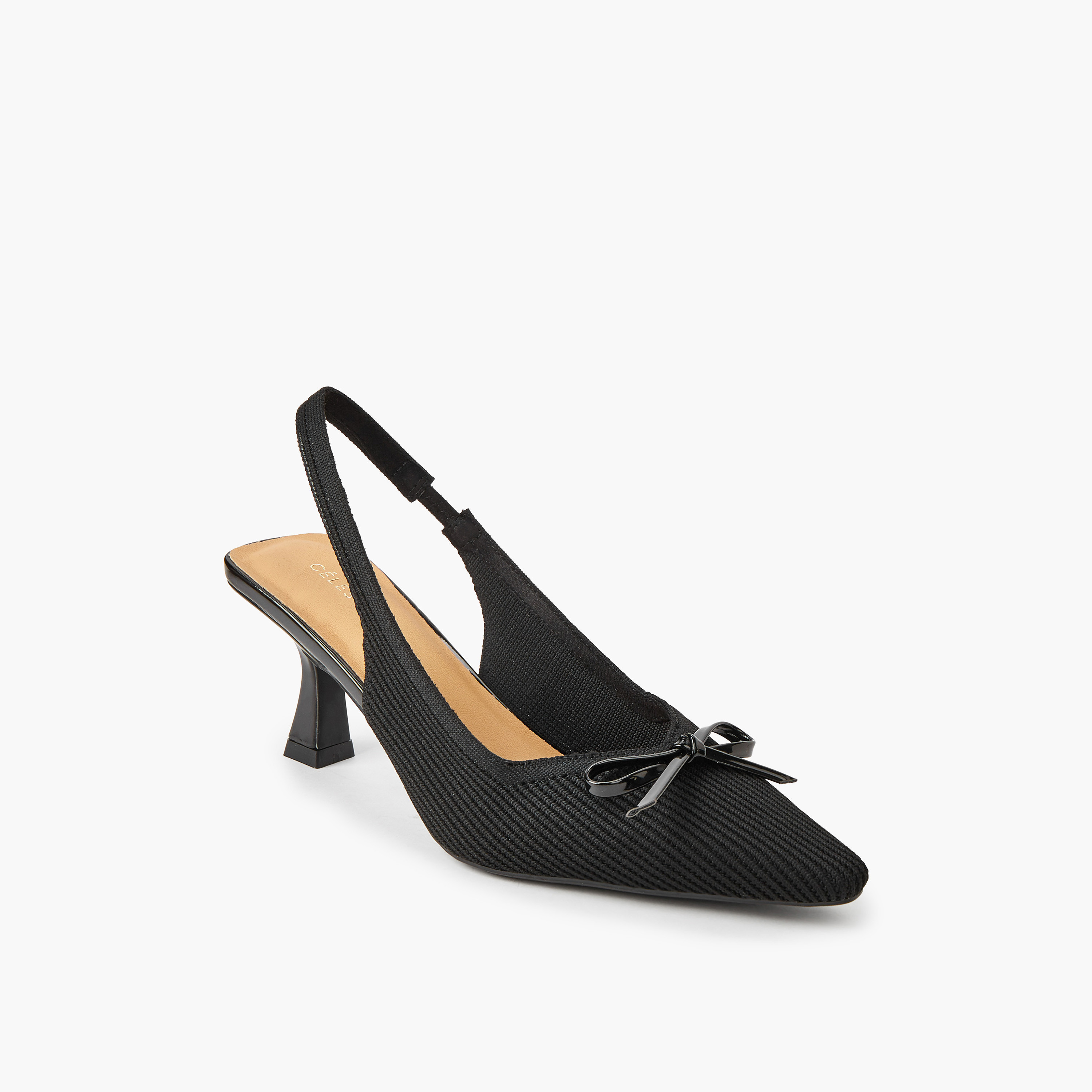 حذاء بكعب صغير وحزام خلفي للنساء من سيليست-women-shoes-sandals-heeled-image-2