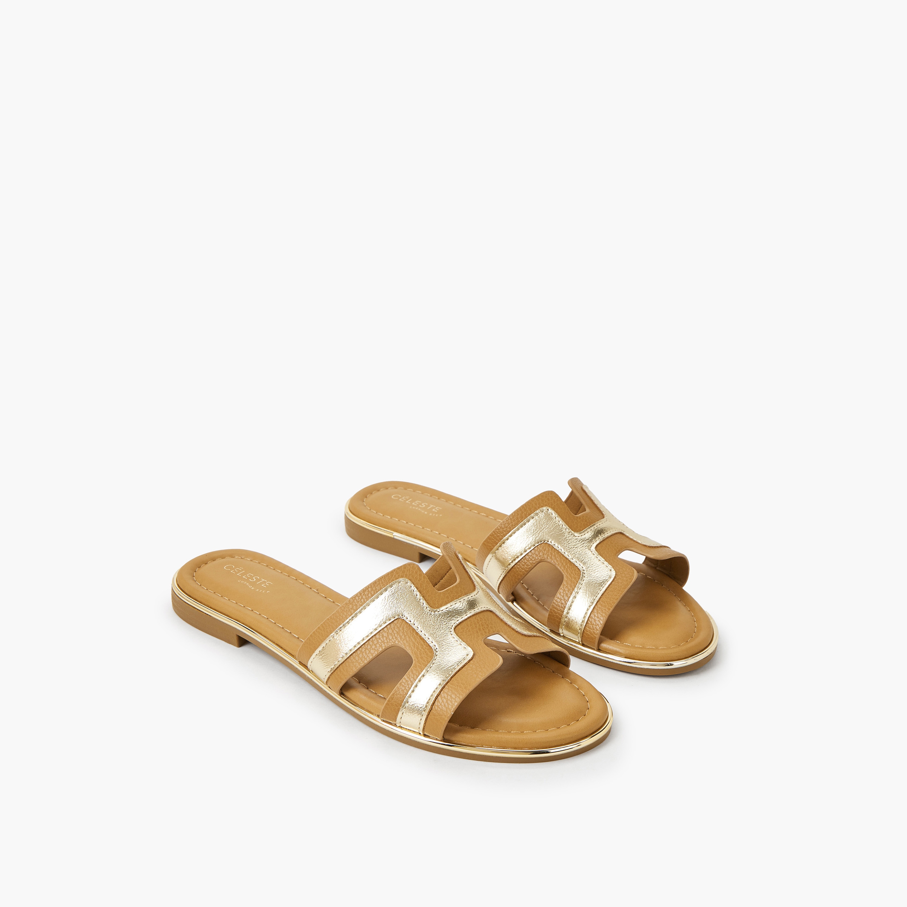 Celeste Women Panel Detail Flat Sandals-women-shoes-flats-sandals-image-1