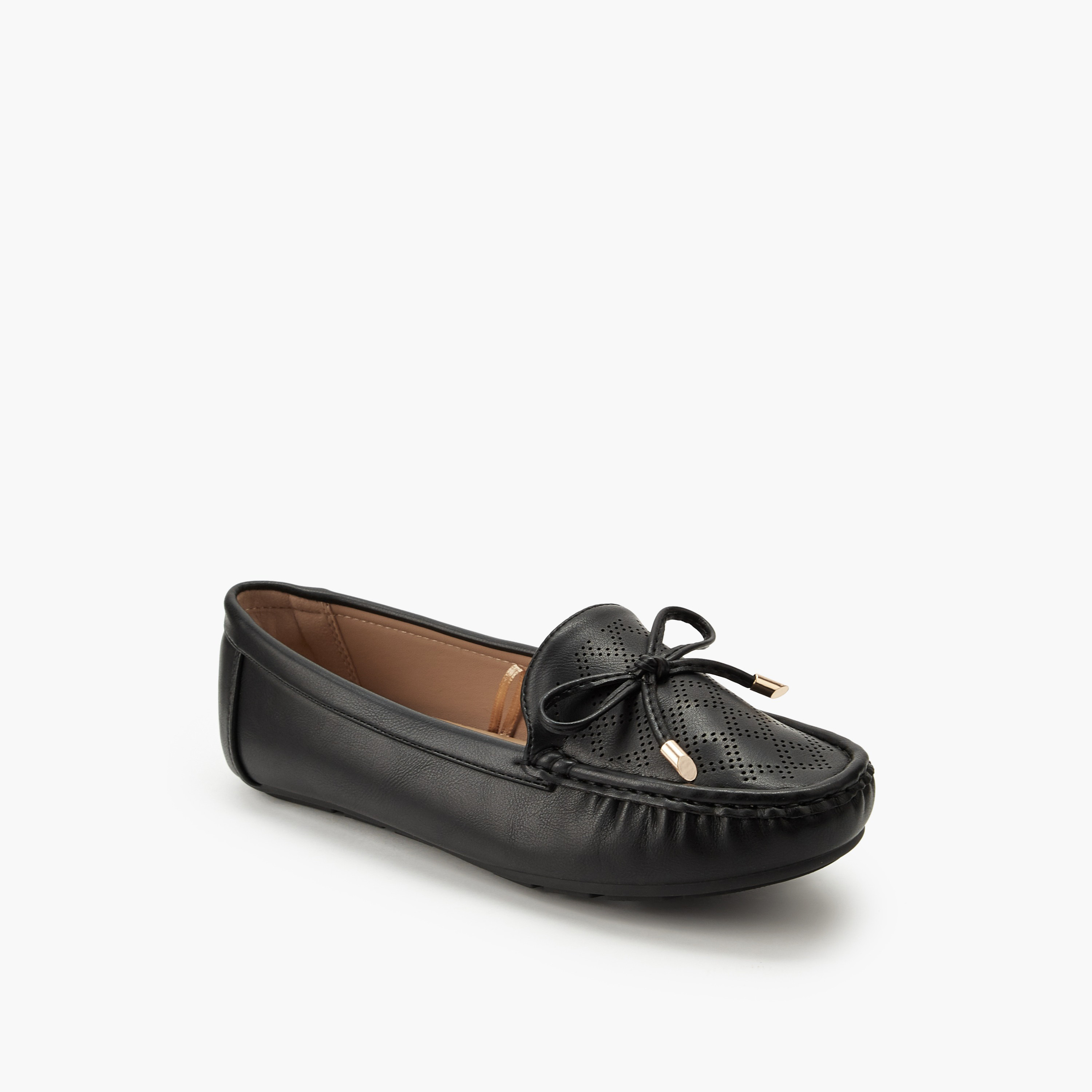حذاء سهل الارتداء مثقب للنساء من لو كونفورت-women-shoes-loafersandmoccasins-image-2
