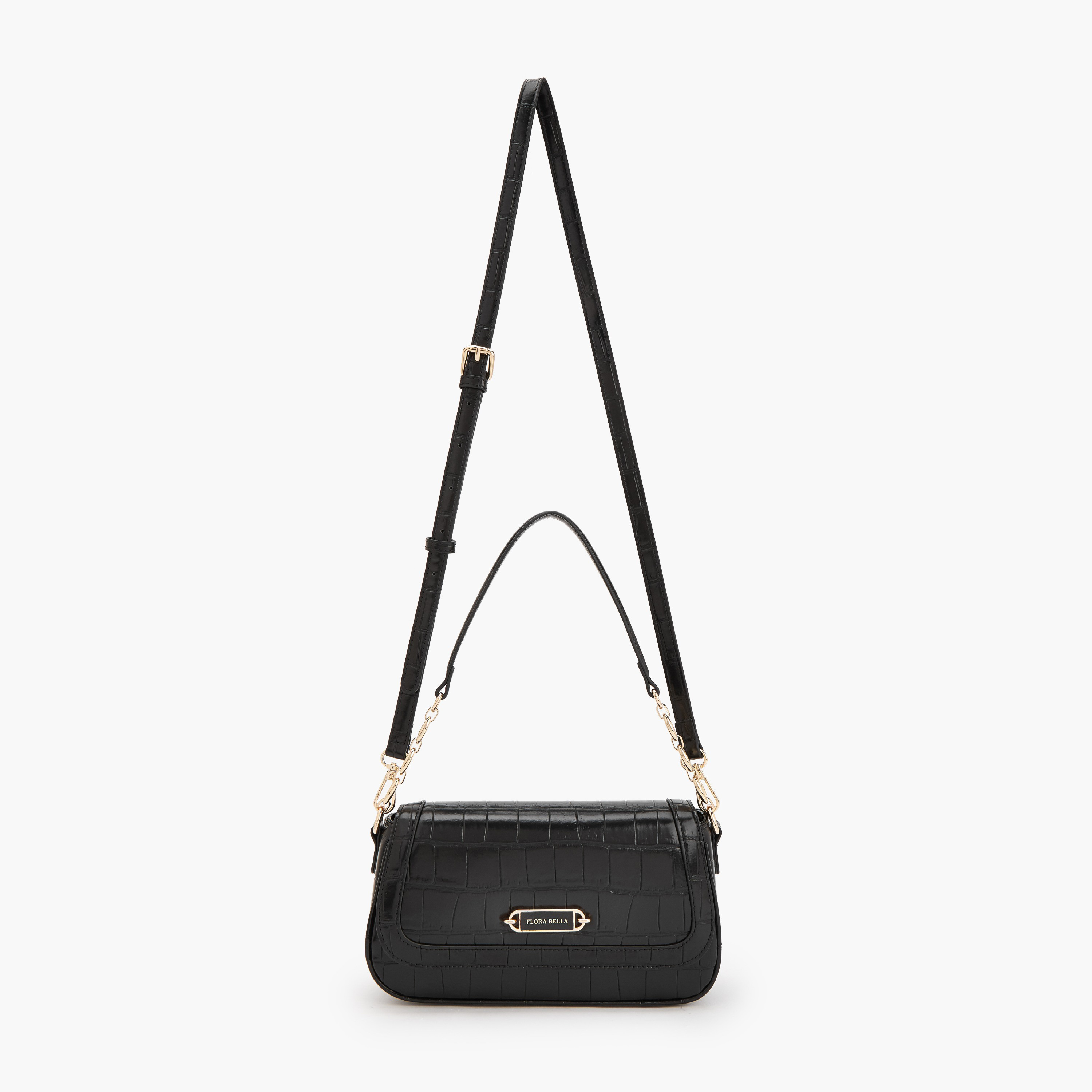 شنطة كروس بودي بارزة الملمس بطية إغلاق مغناطيسية من فلورا بيلا-women-bagsandwallets-handbags-image-2