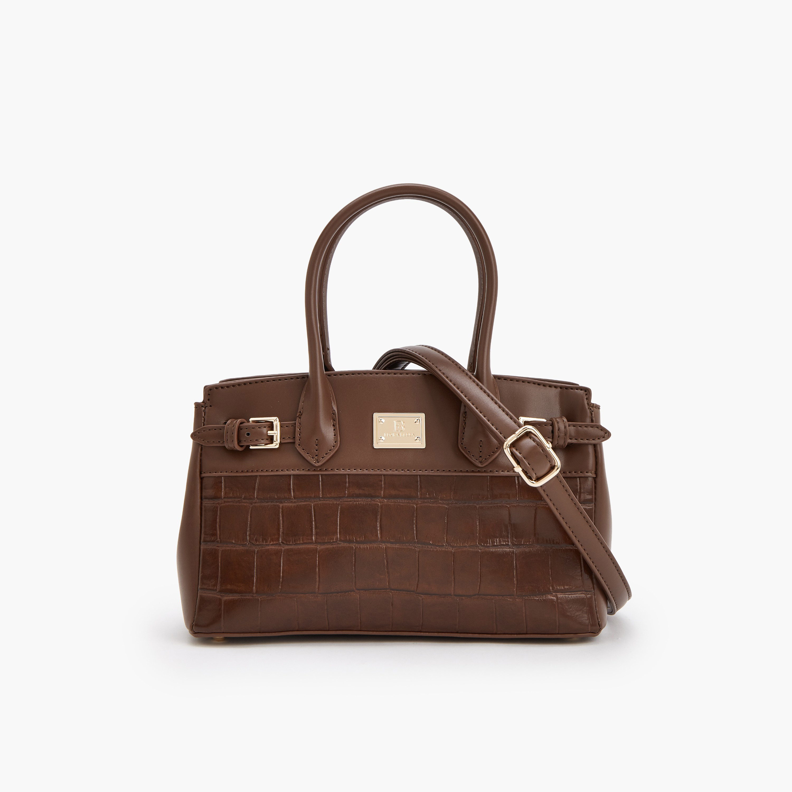 شنطة كروس بودي بارزة الملمس بحزام قابل للفصل من فلورا بيلا-women-bagsandwallets-handbags-image-1