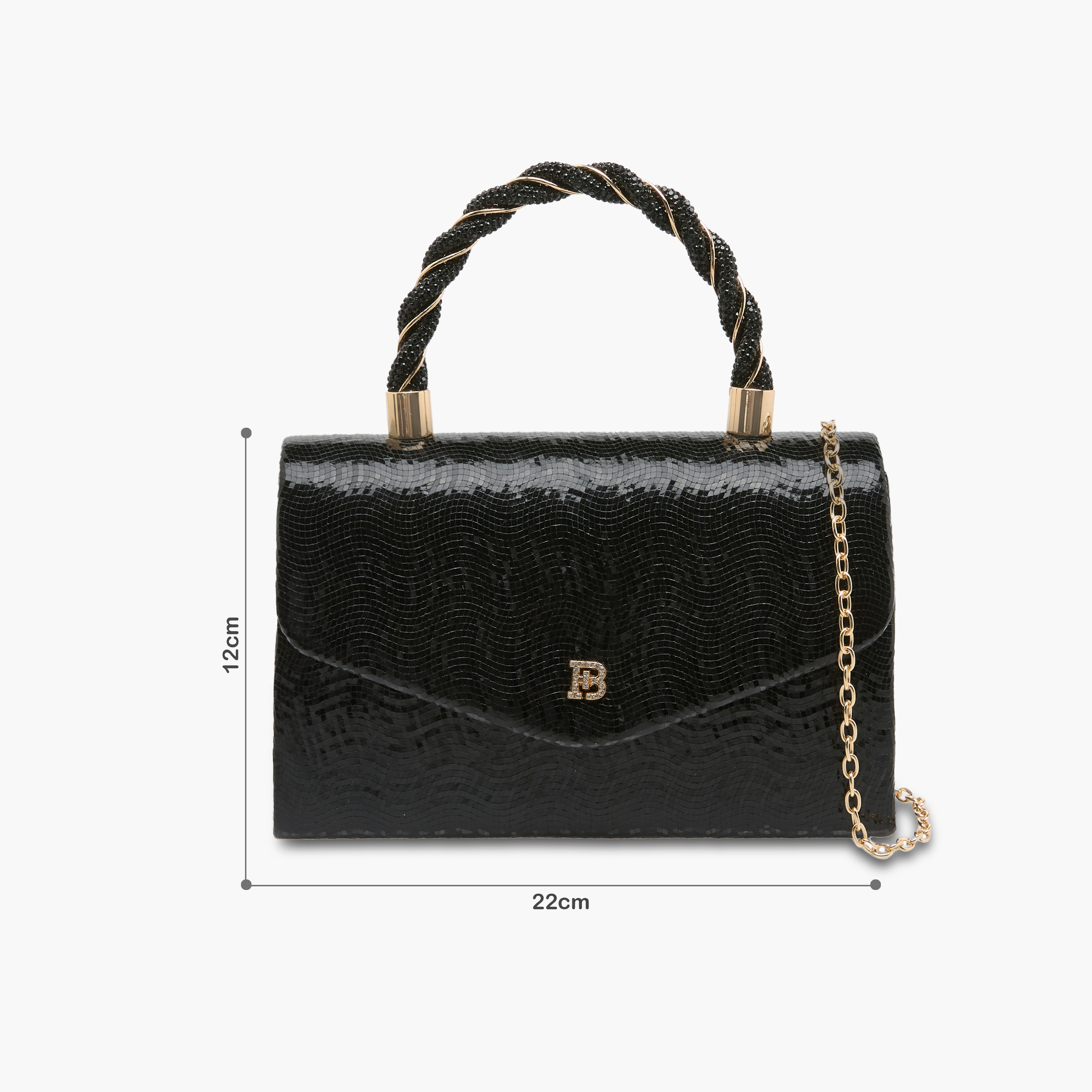 Flora Bella Textured Crossbody Bag with Detachable Shoulder Strap-women-bagsandwallets-handbags-image-2