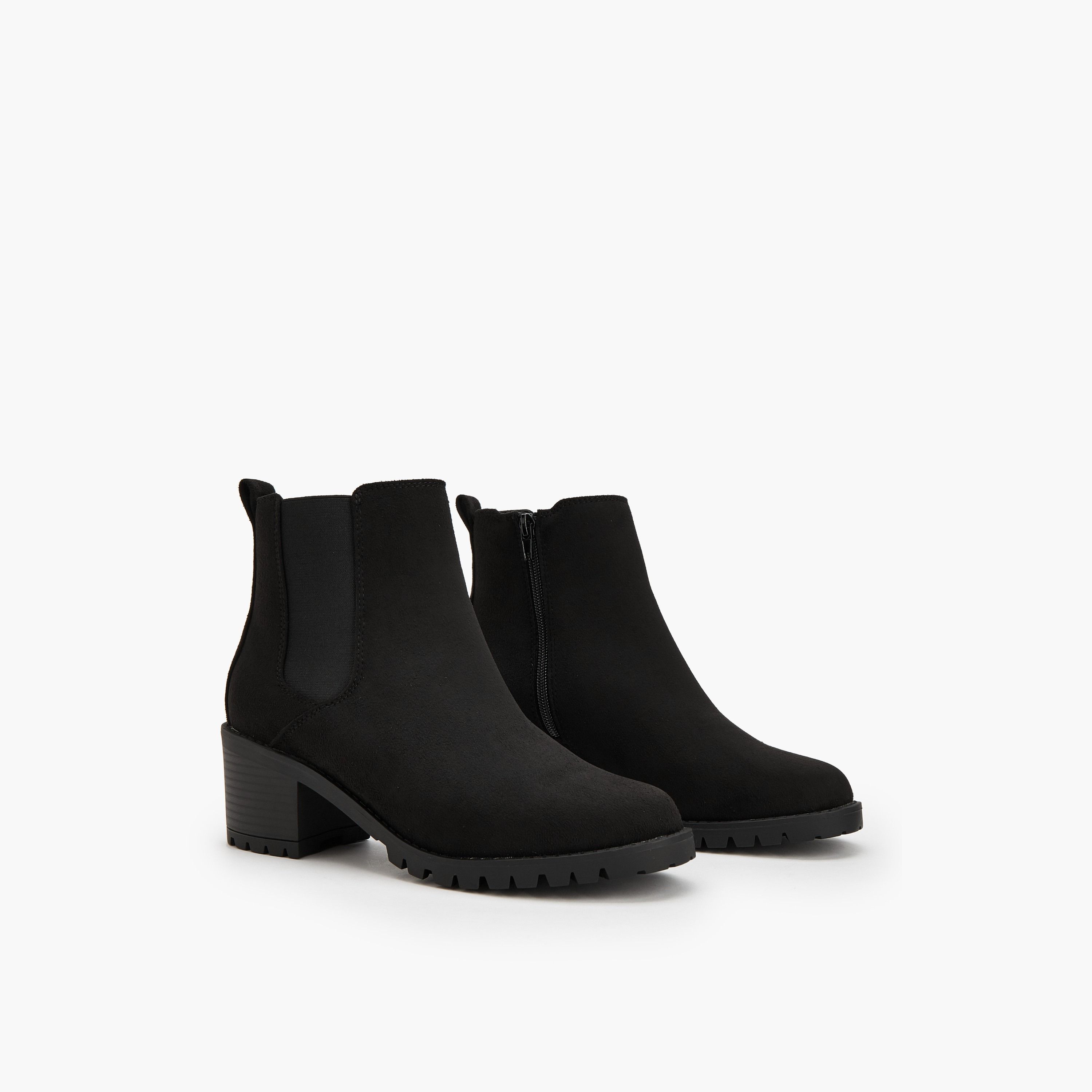 بوت طول الكاحل بكعب سميك للنساء من فلورا بيلا-women-shoes-boots-image-1
