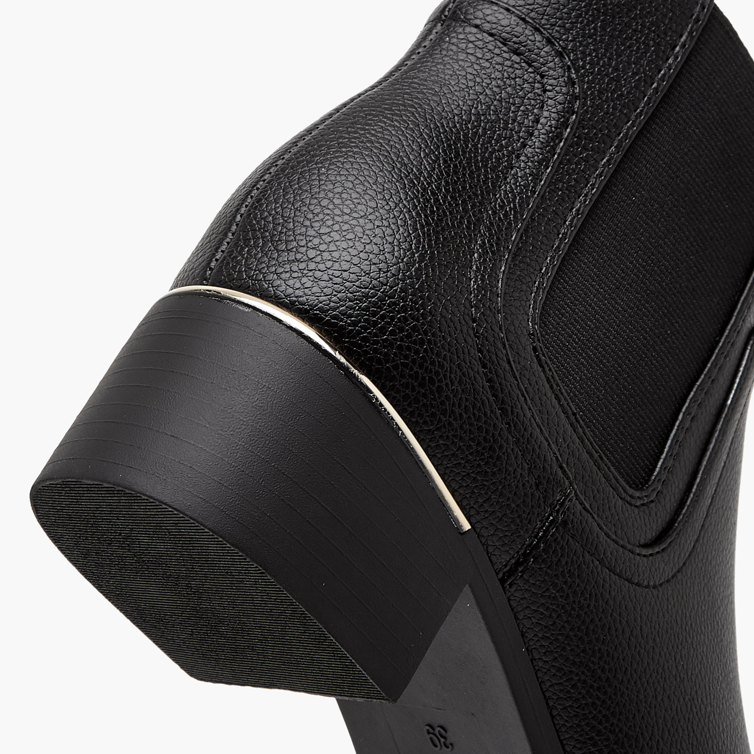 Flora Bella Solid Chelsea Ankle Boots with Block Heels-women-shoes-boots-image-5