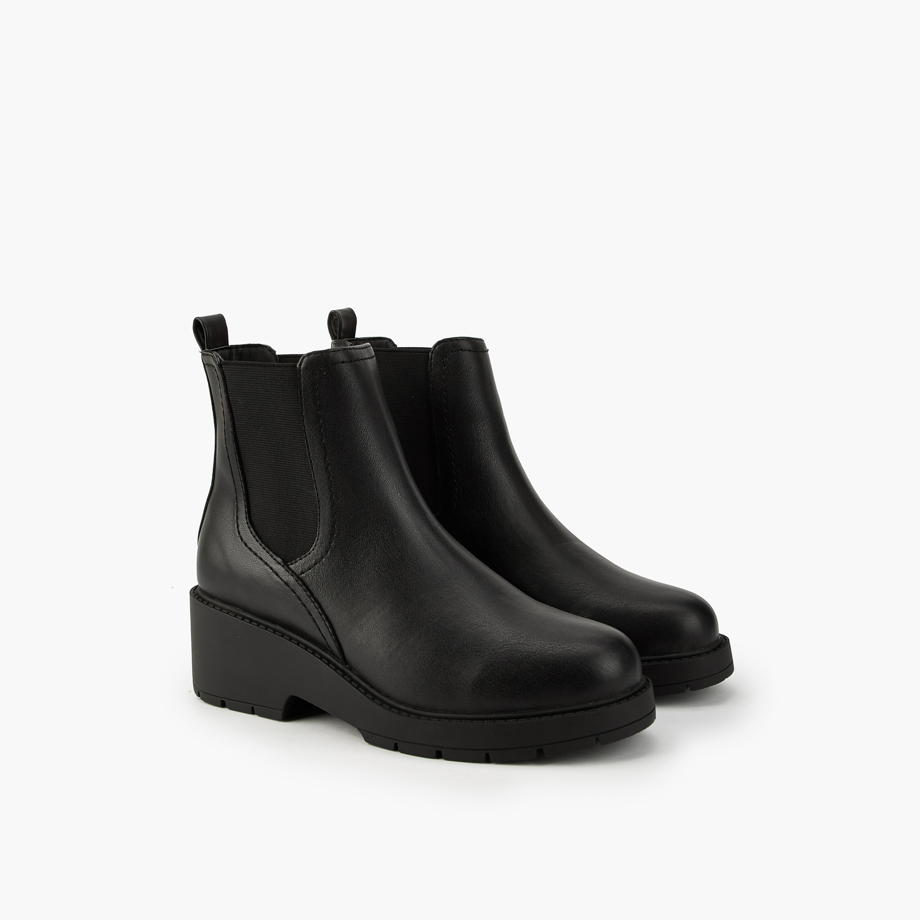 Flora Bella Women's Elastic Panel Slip-On Ankle Boots-women-shoes-boots-image-1