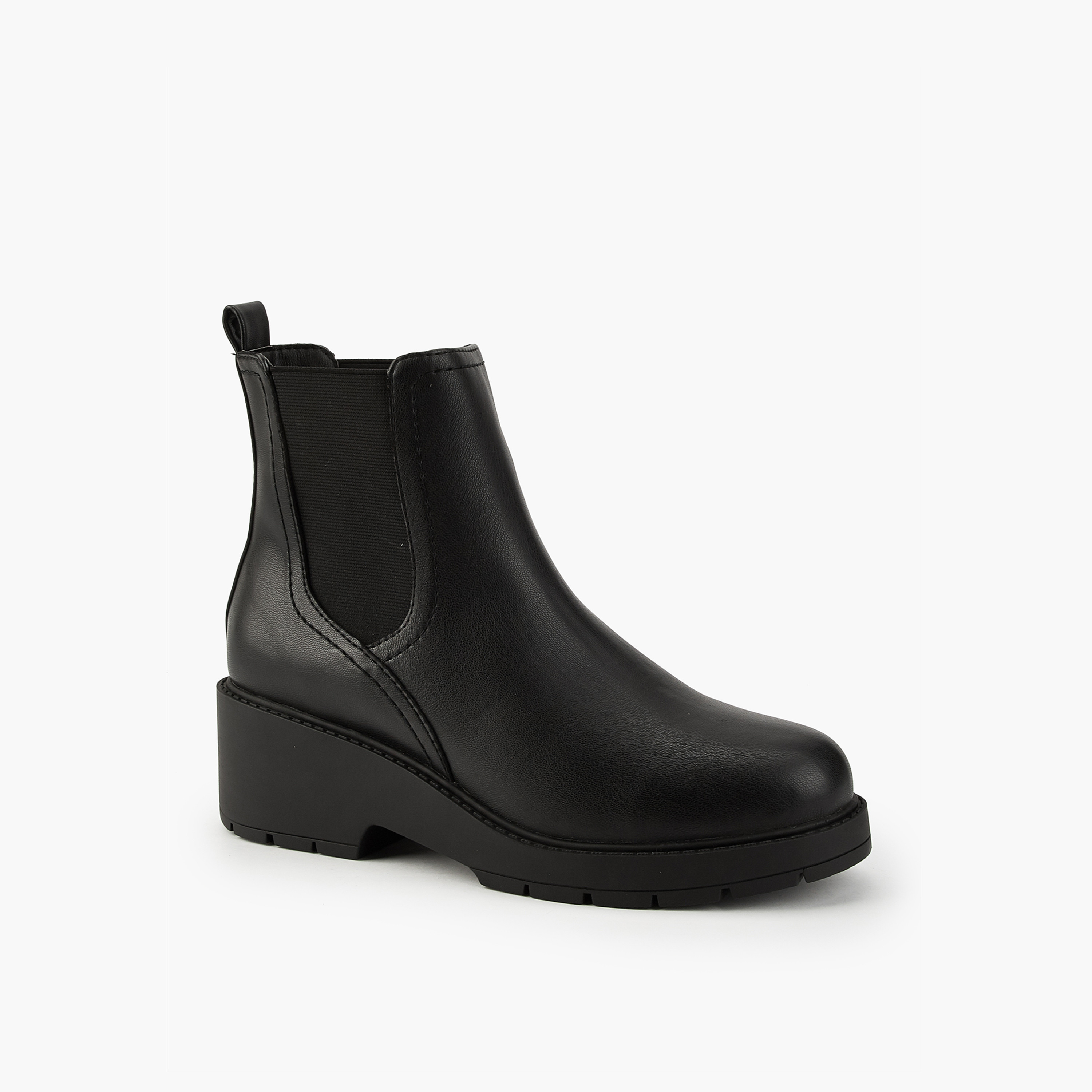 Flora Bella Women's Elastic Panel Slip-On Ankle Boots-women-shoes-boots-image-3