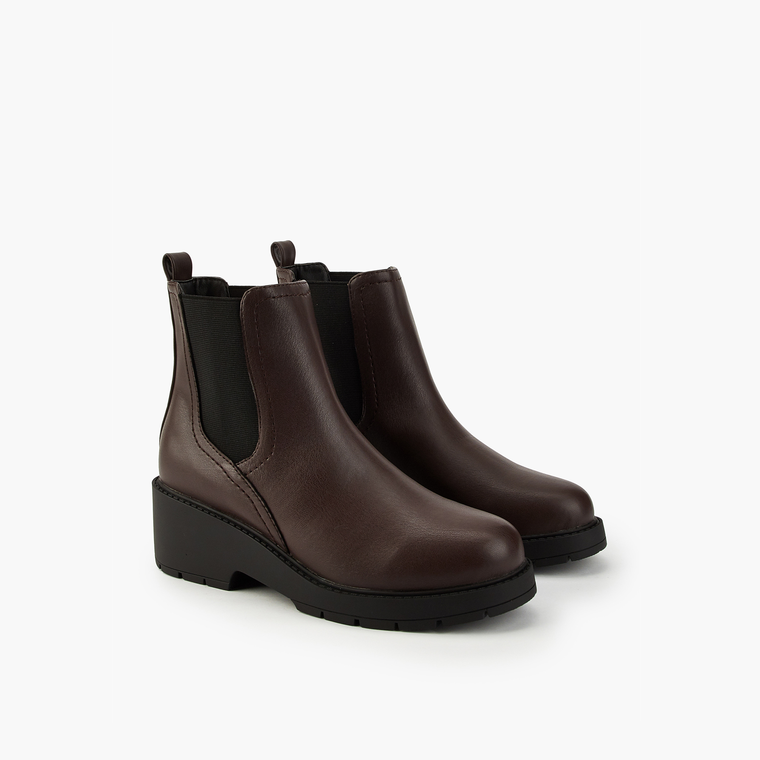 Flora Bella Women's Elastic Panel Slip-On Ankle Boots-women-shoes-boots-image-1
