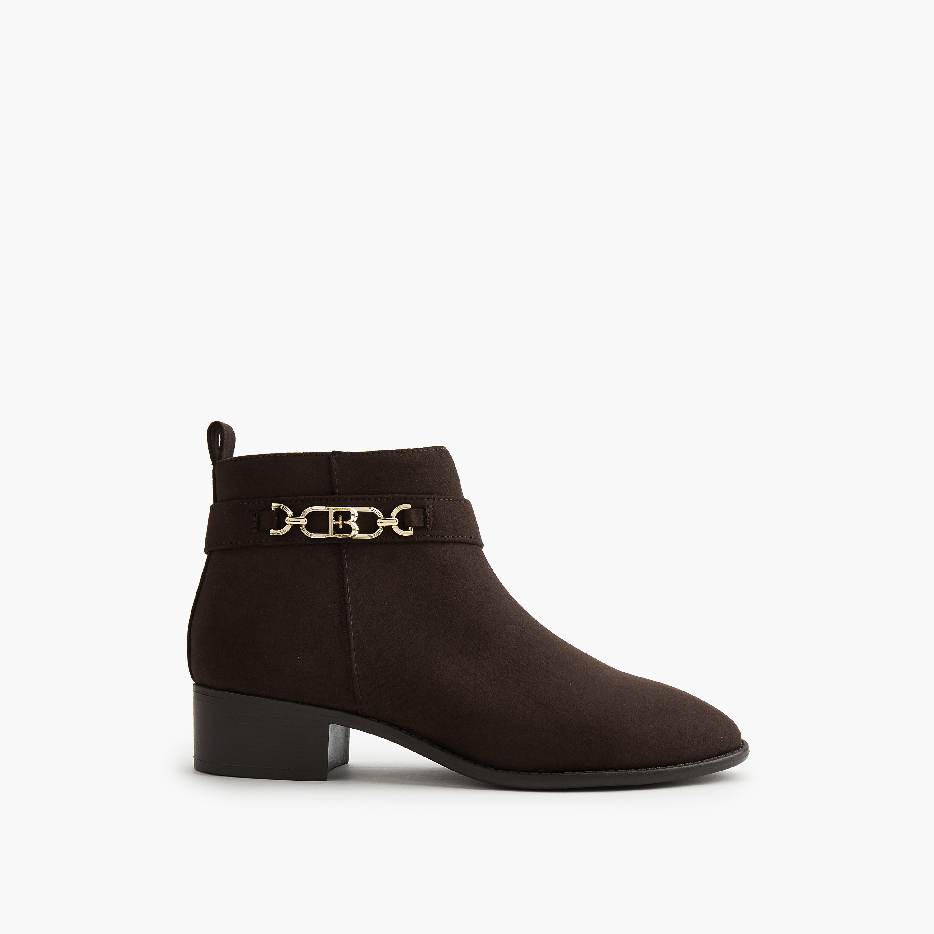 Flora Bella Chain Accent Ankle Boots with Zip Closure-women-shoes-boots-image-2