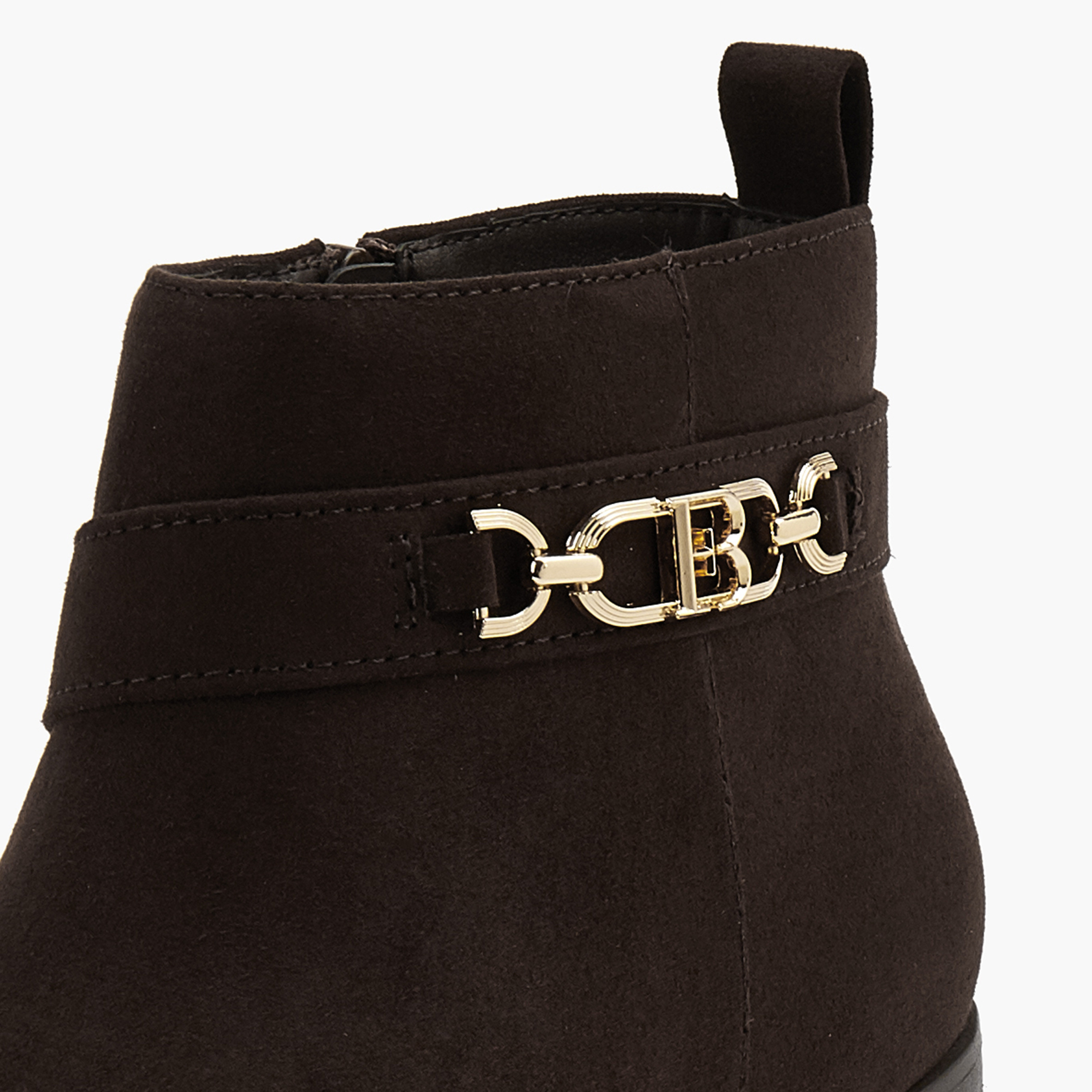 Flora Bella Chain Accent Ankle Boots with Zip Closure-women-shoes-boots-image-4