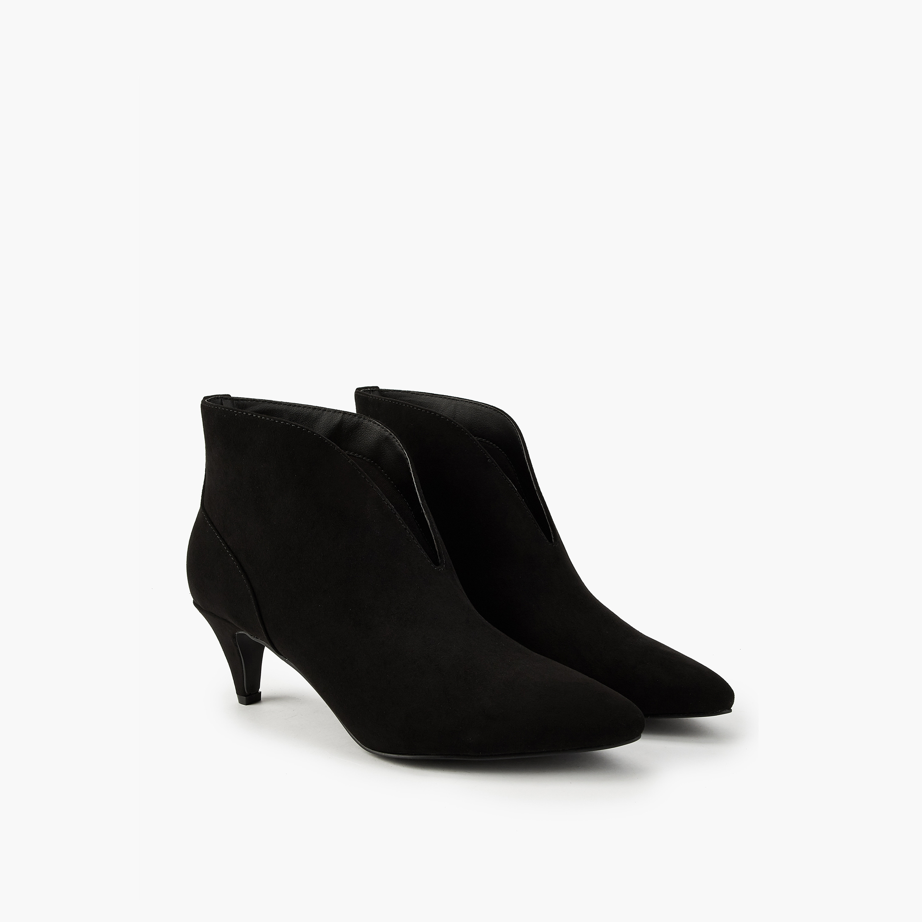 Flora Bella Women's Cone Heel Slip-On Ankle Boots-women-winterwear-boots-image-1