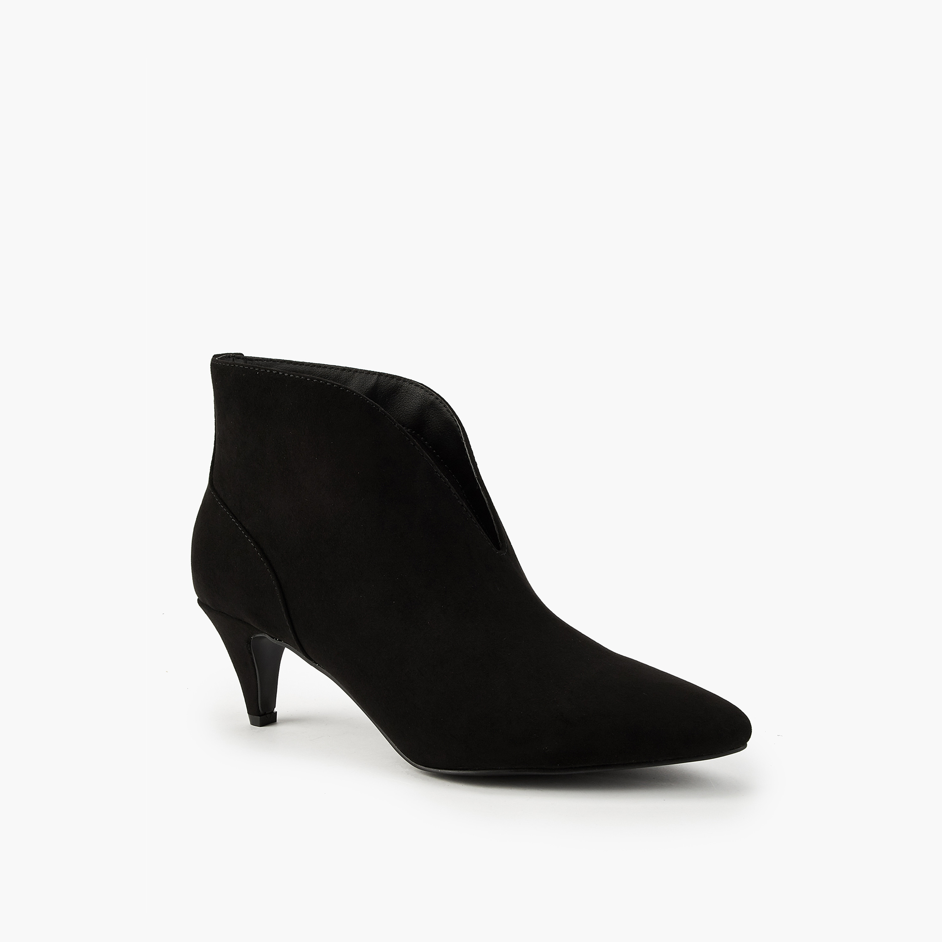 Flora Bella Women's Cone Heel Slip-On Ankle Boots-women-winterwear-boots-image-3