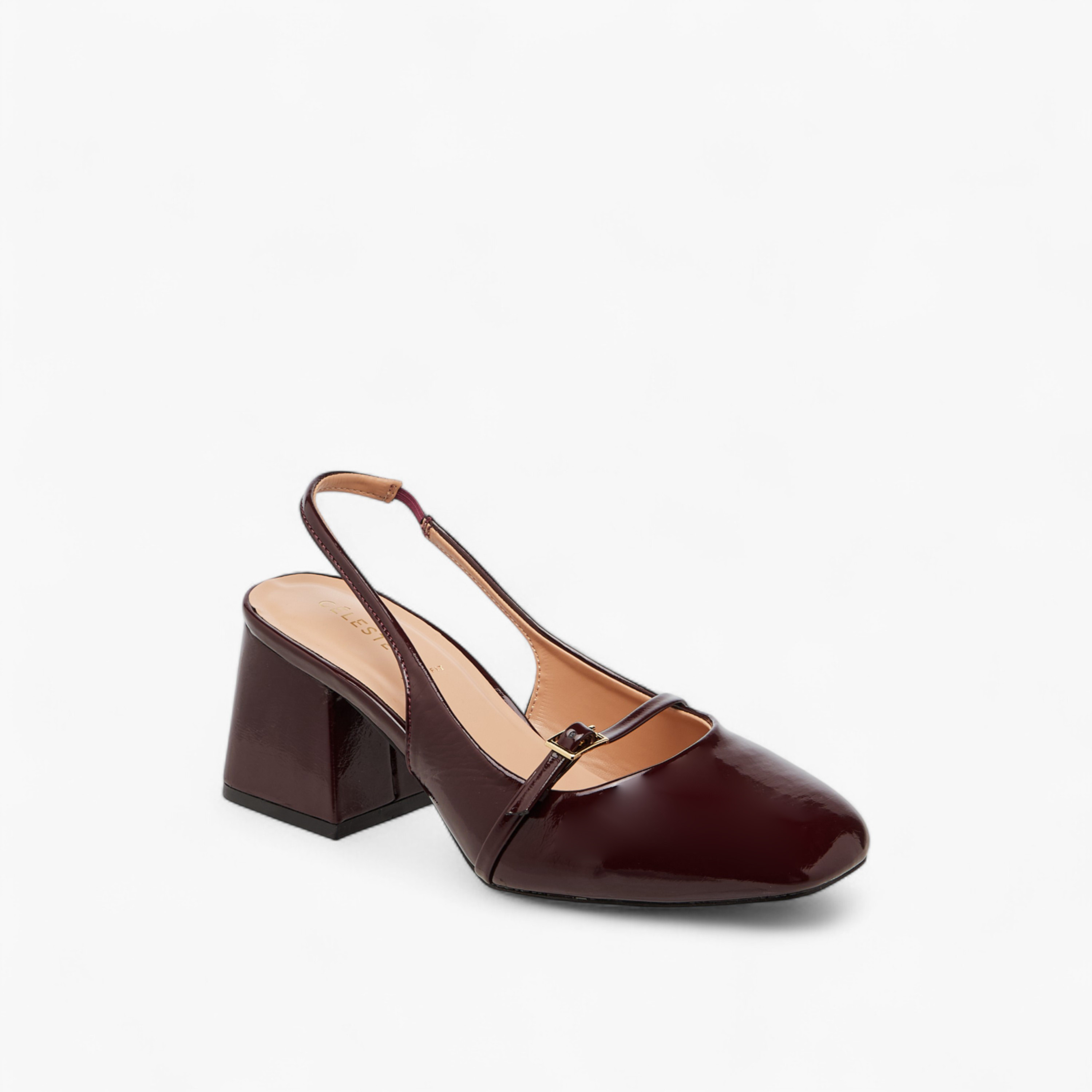 Celeste Women's Solid Slingback Shoes with Block Heels-women-shoes-heels-image-2