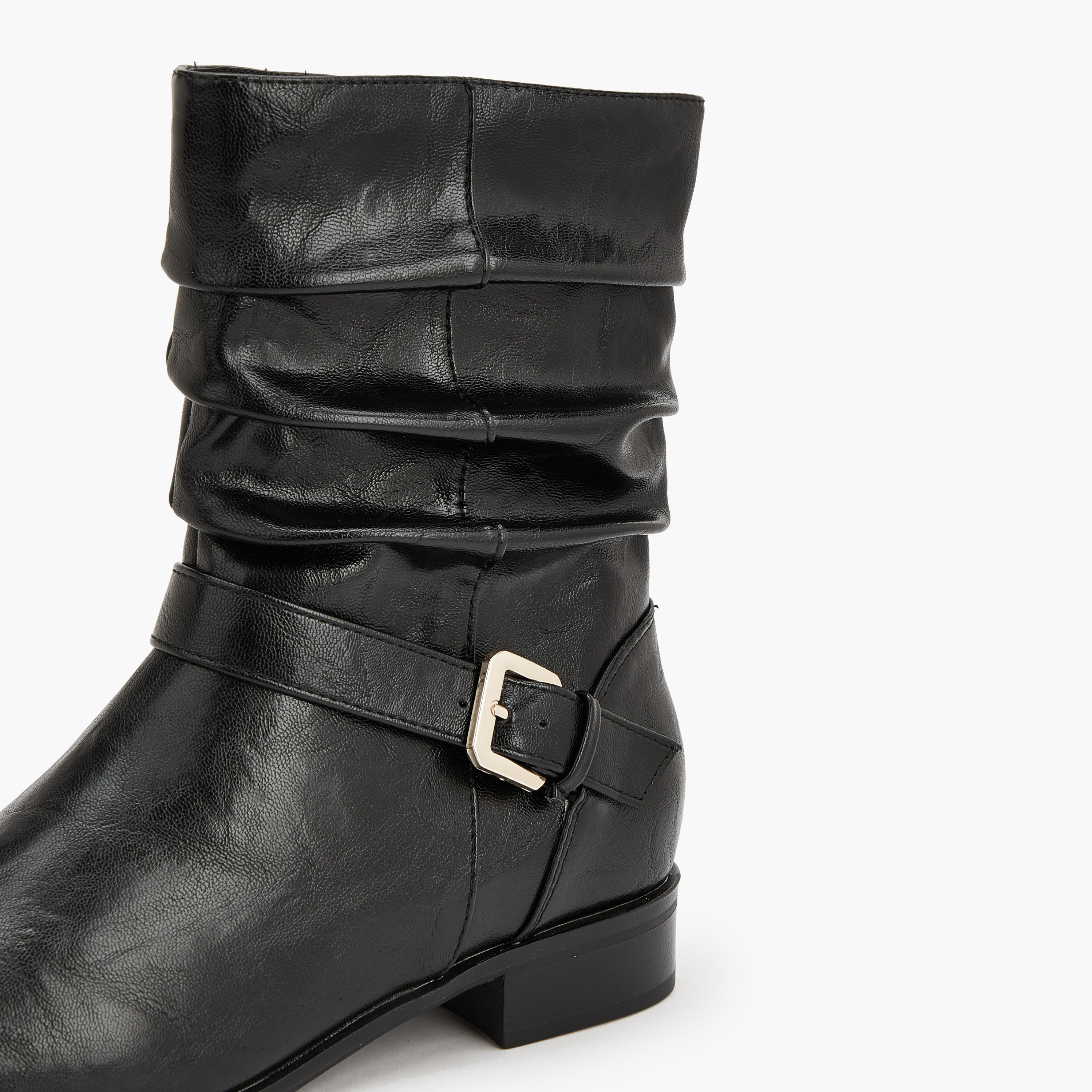 Flora Bella Women Buckle Accent High Shaft Boots-women-shoes-boots-image-4