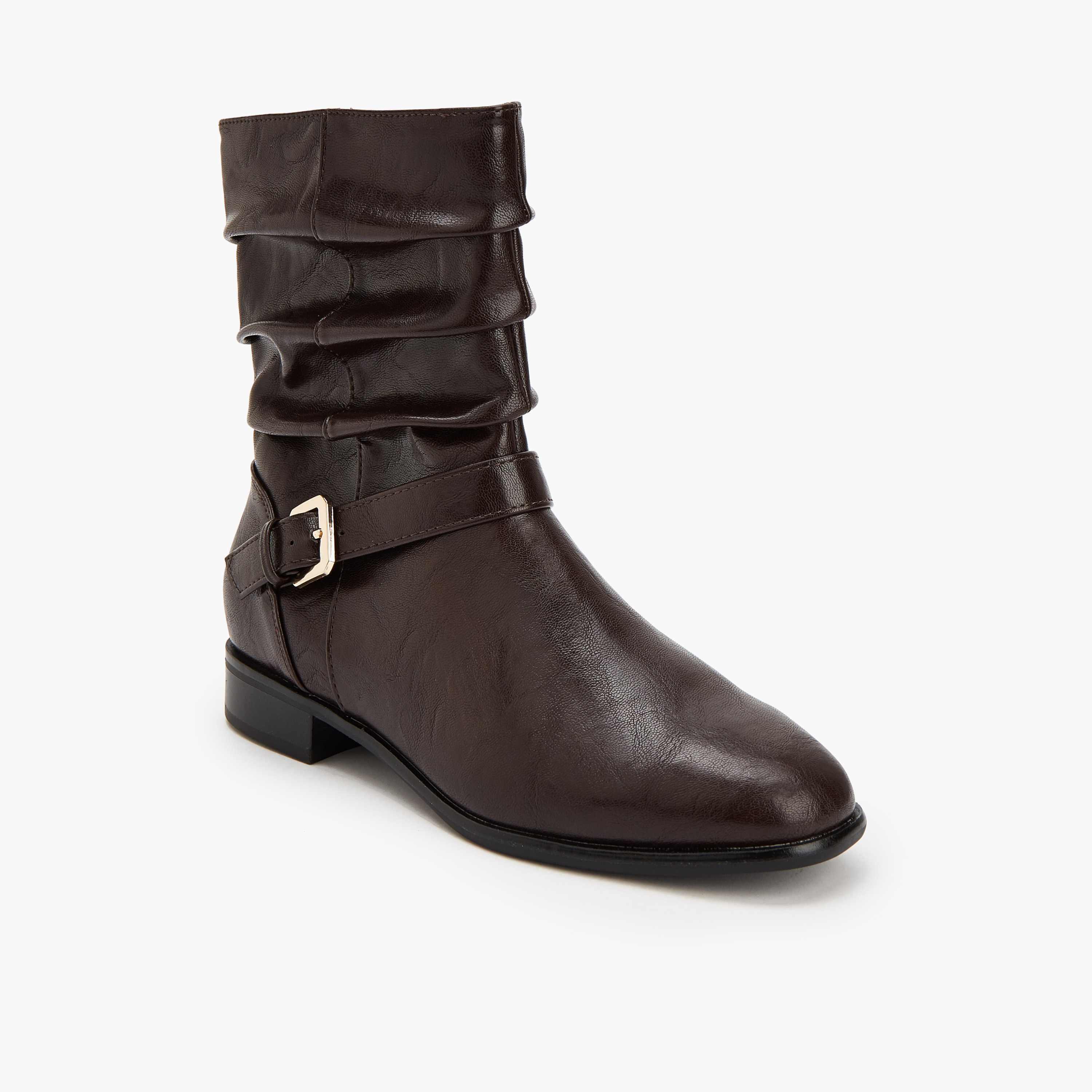 Flora Bella Women Buckle Accent High Shaft Boots-women-shoes-boots-image-2