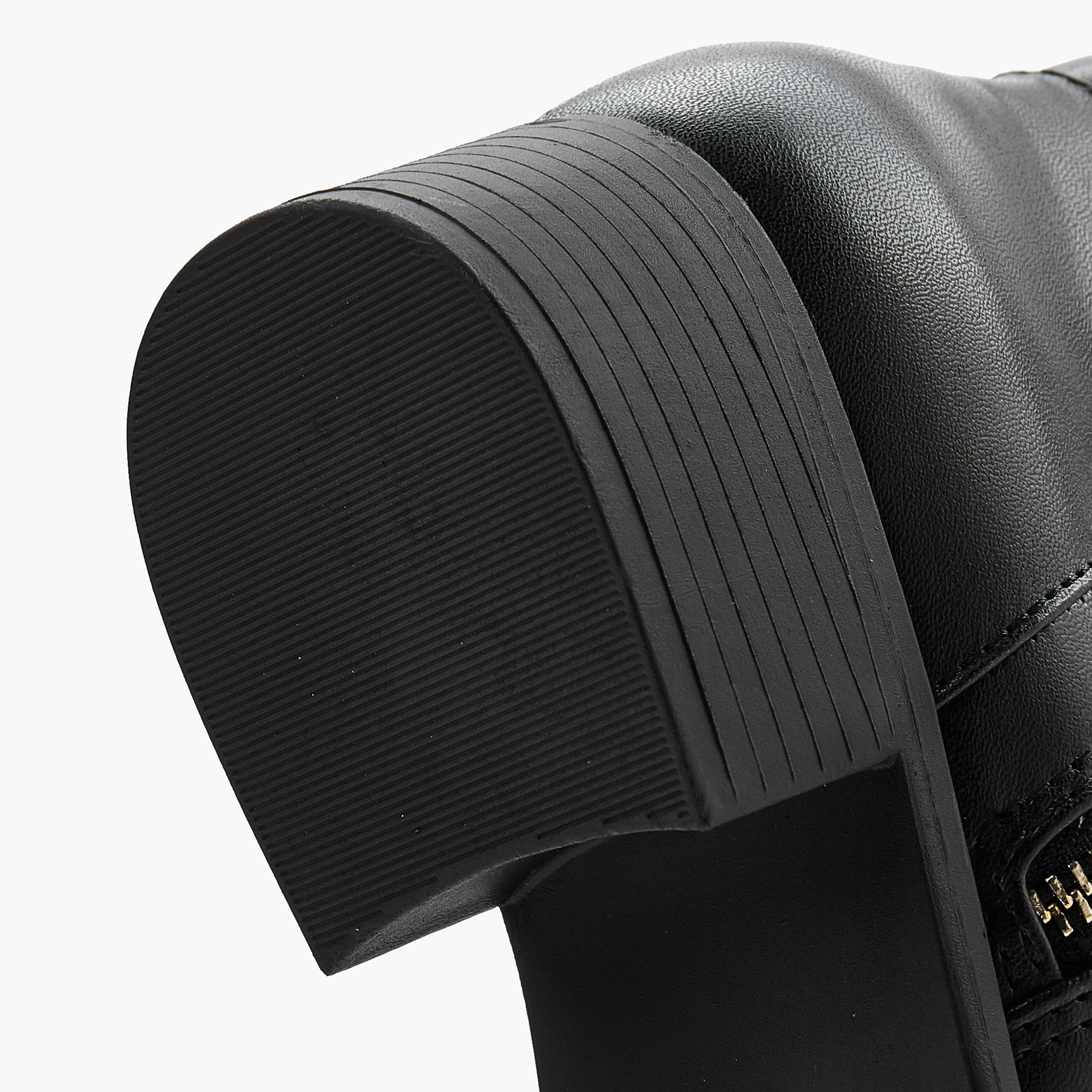 Flora Bella Solid Ankle Boots with Zip Closure-women-shoes-boots-image-5