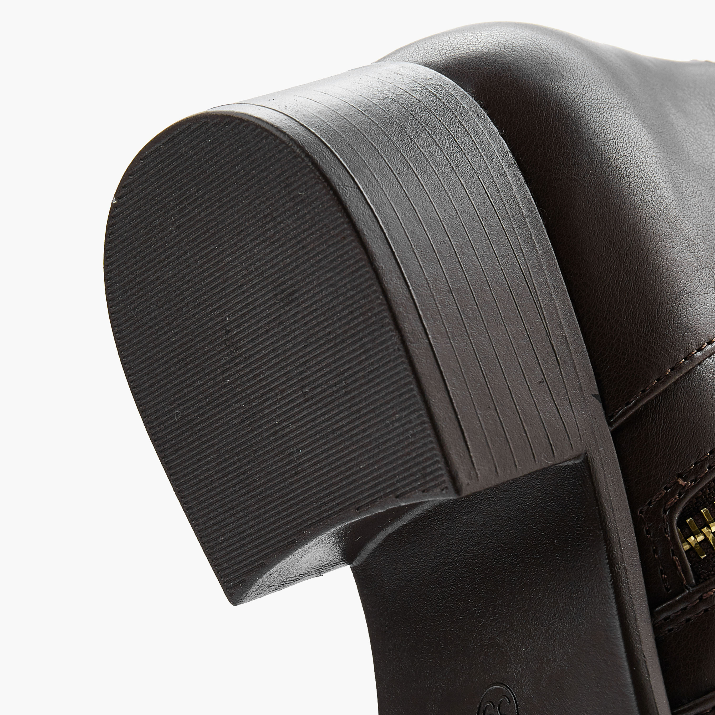 Flora Bella Solid Ankle Boots with Zip Closure-women-shoes-boots-image-5