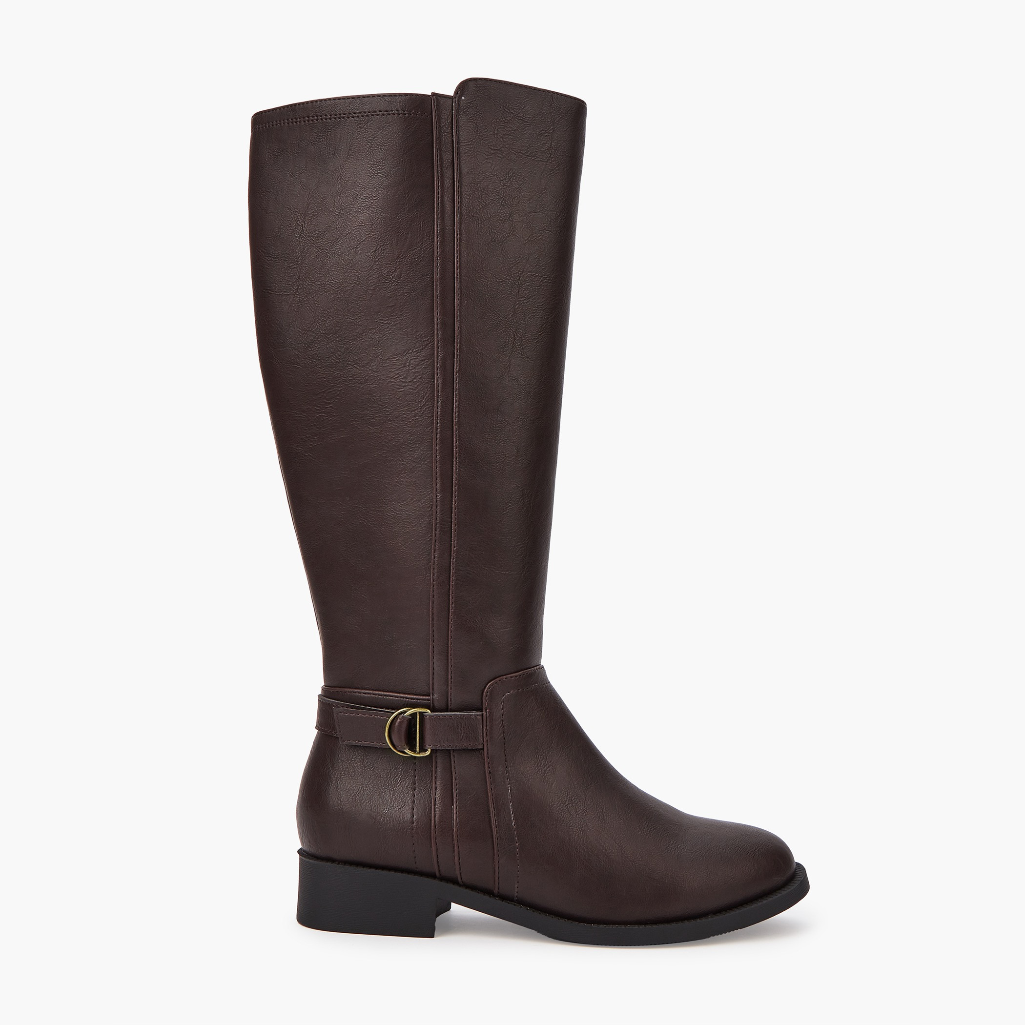 Flora Bella Buckle Detail High Shaft Boots with Zip Closure-women-shoes-boots-image-3