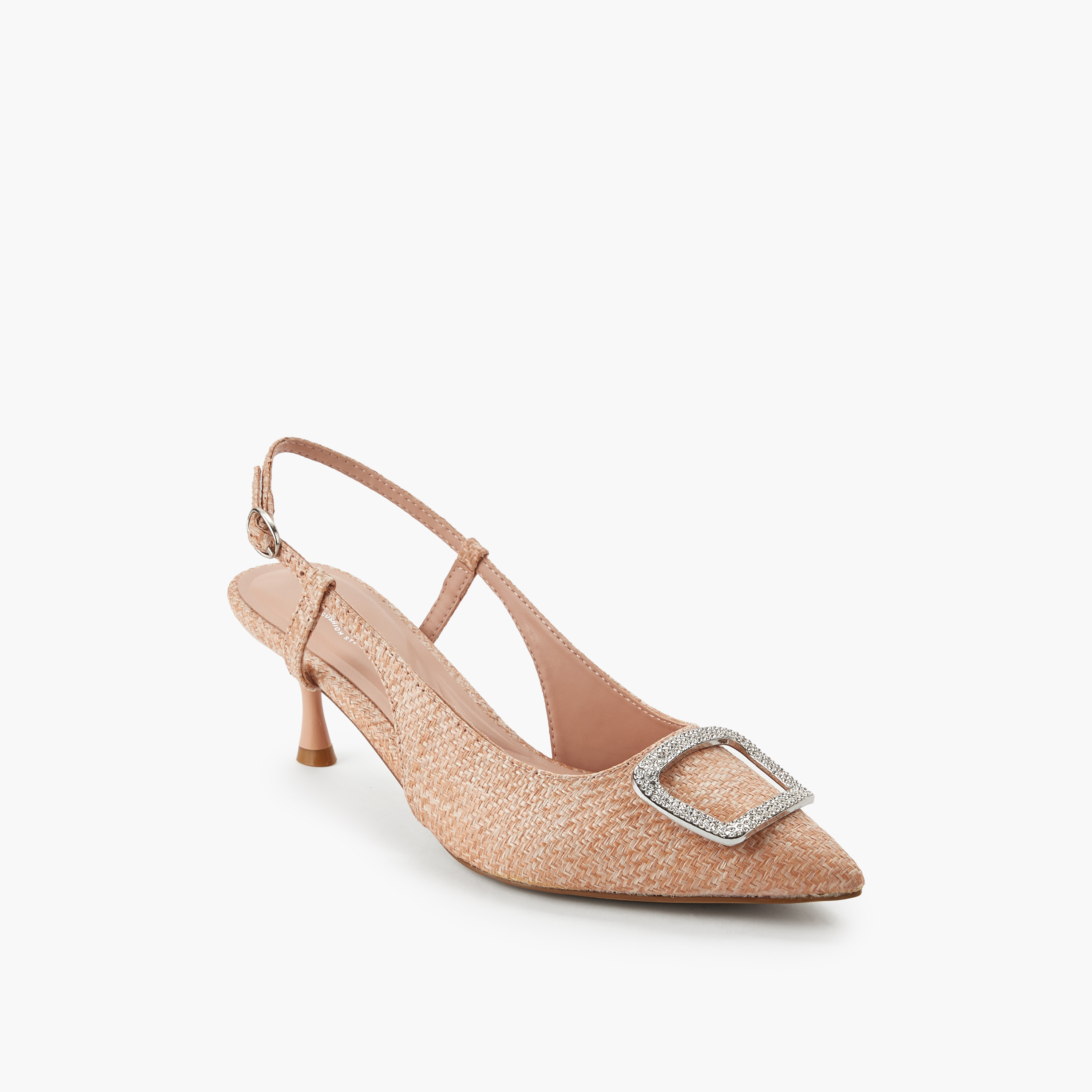 حذاء كعب صغير بارز الملمس للنساء من سيليست-women-shoes-sandals-heeled-image-2