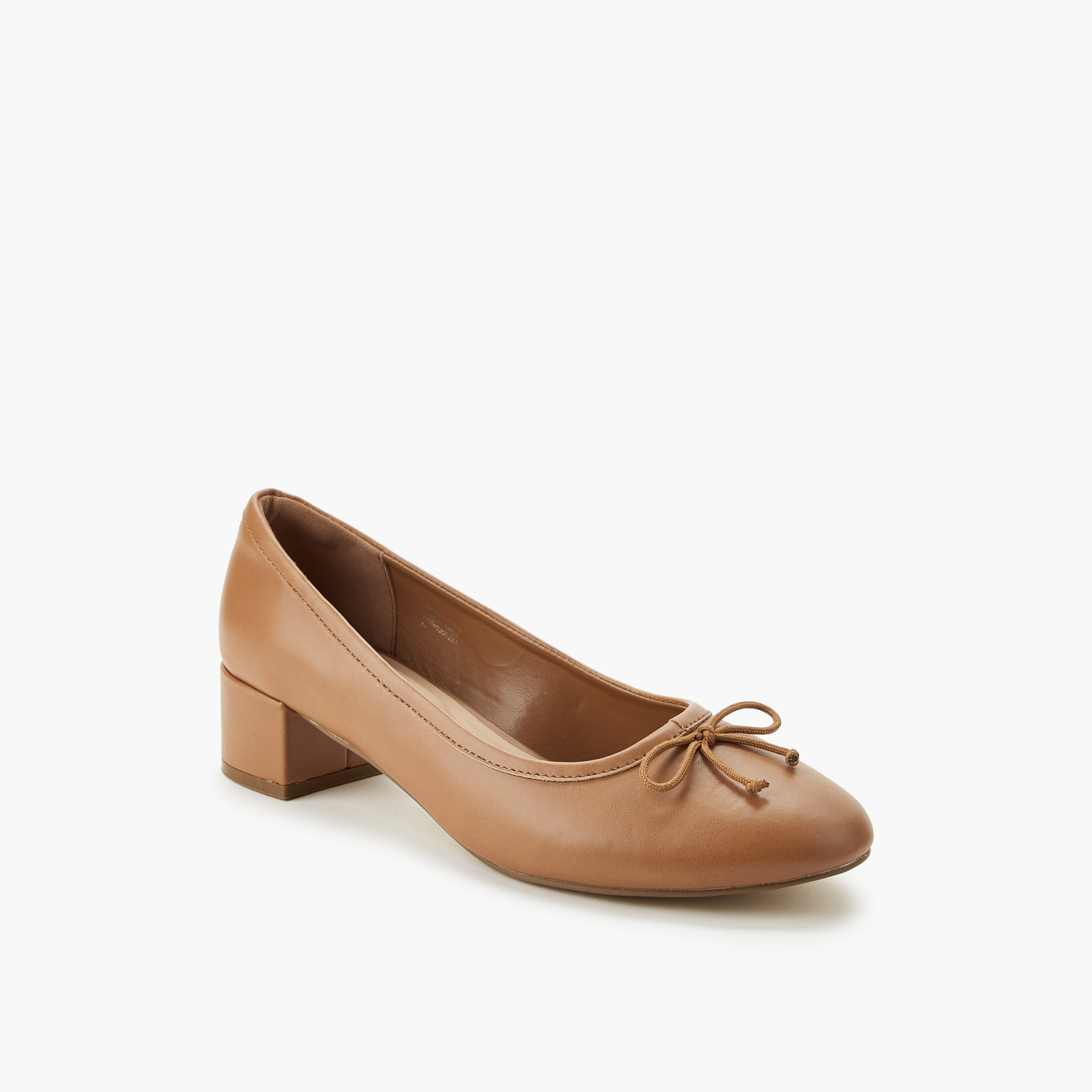 Celeste Women Bow Detail Block Heel Pumps-women-shoes-heels-image-2