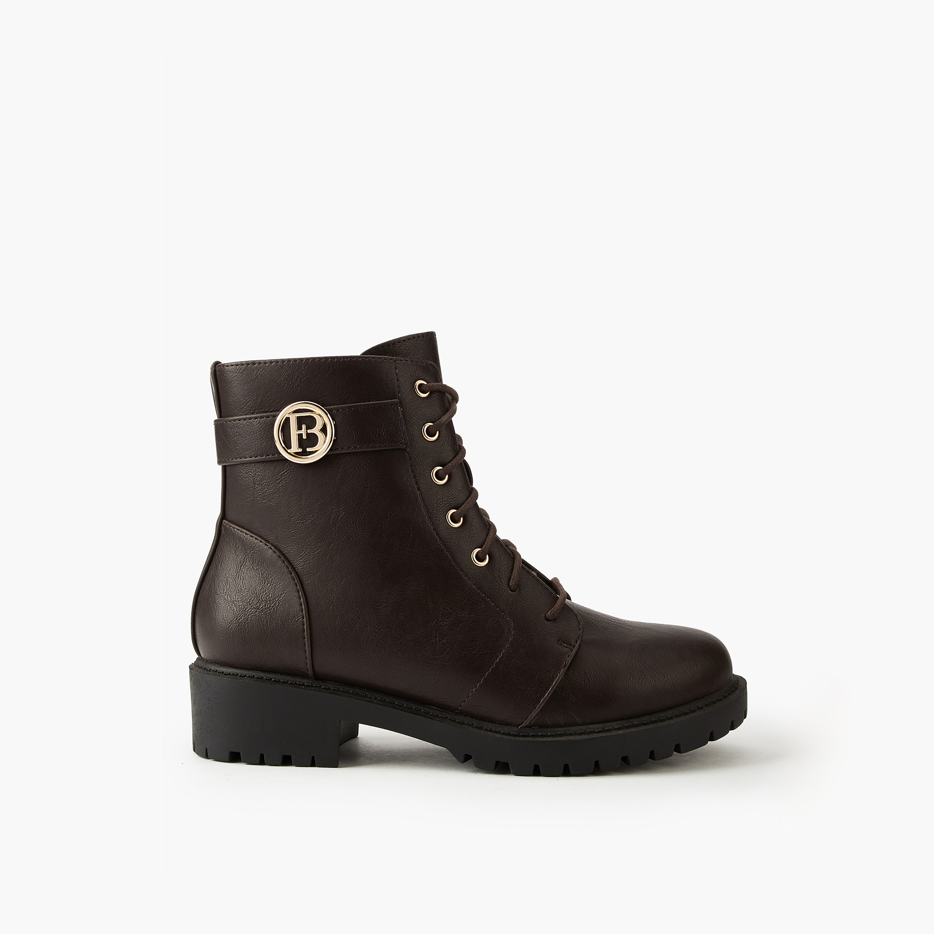 Flora Bella Solid Ankle Boots with Zip Closure-women-shoes-boots-image-2