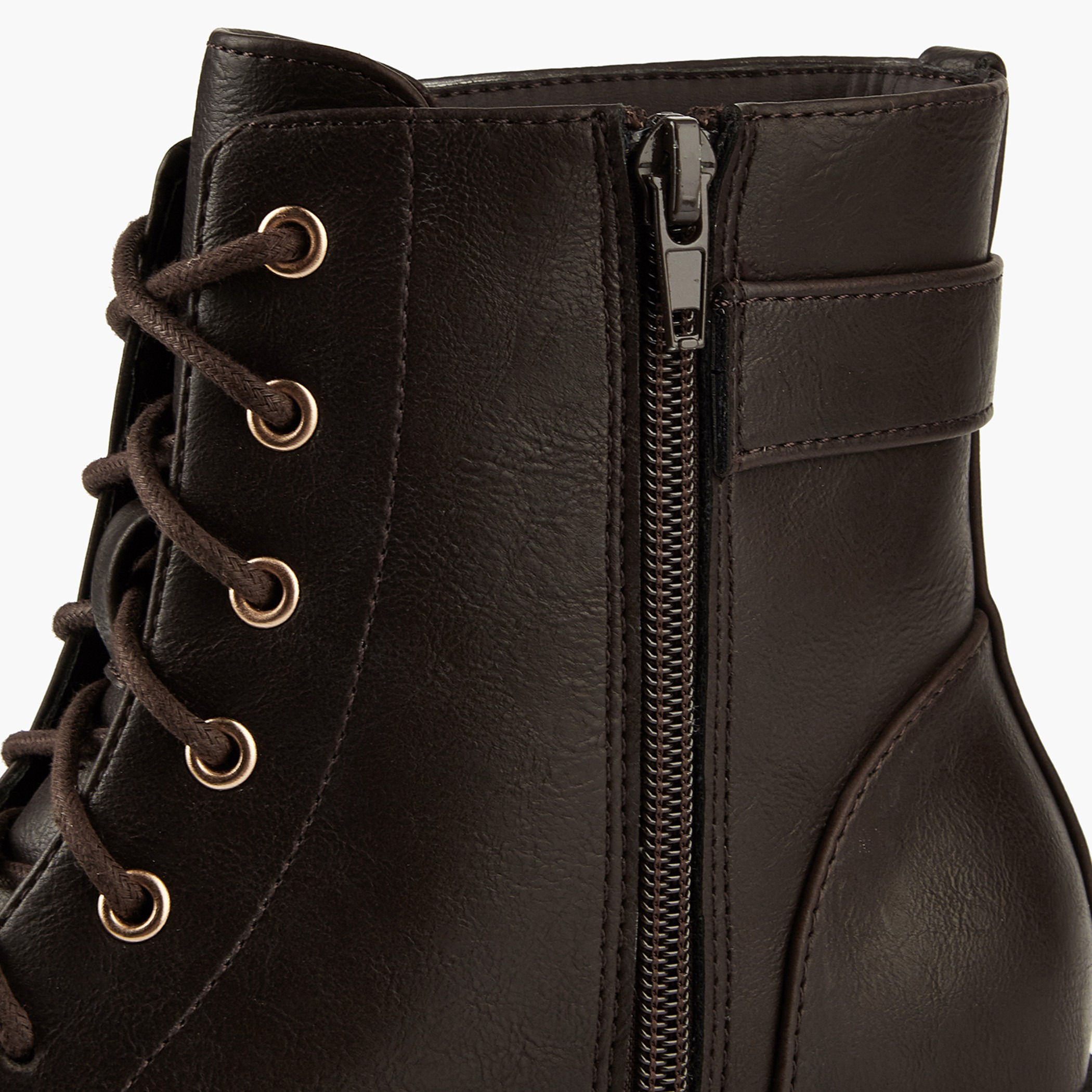 Flora Bella Solid Ankle Boots with Zip Closure-women-shoes-boots-image-6