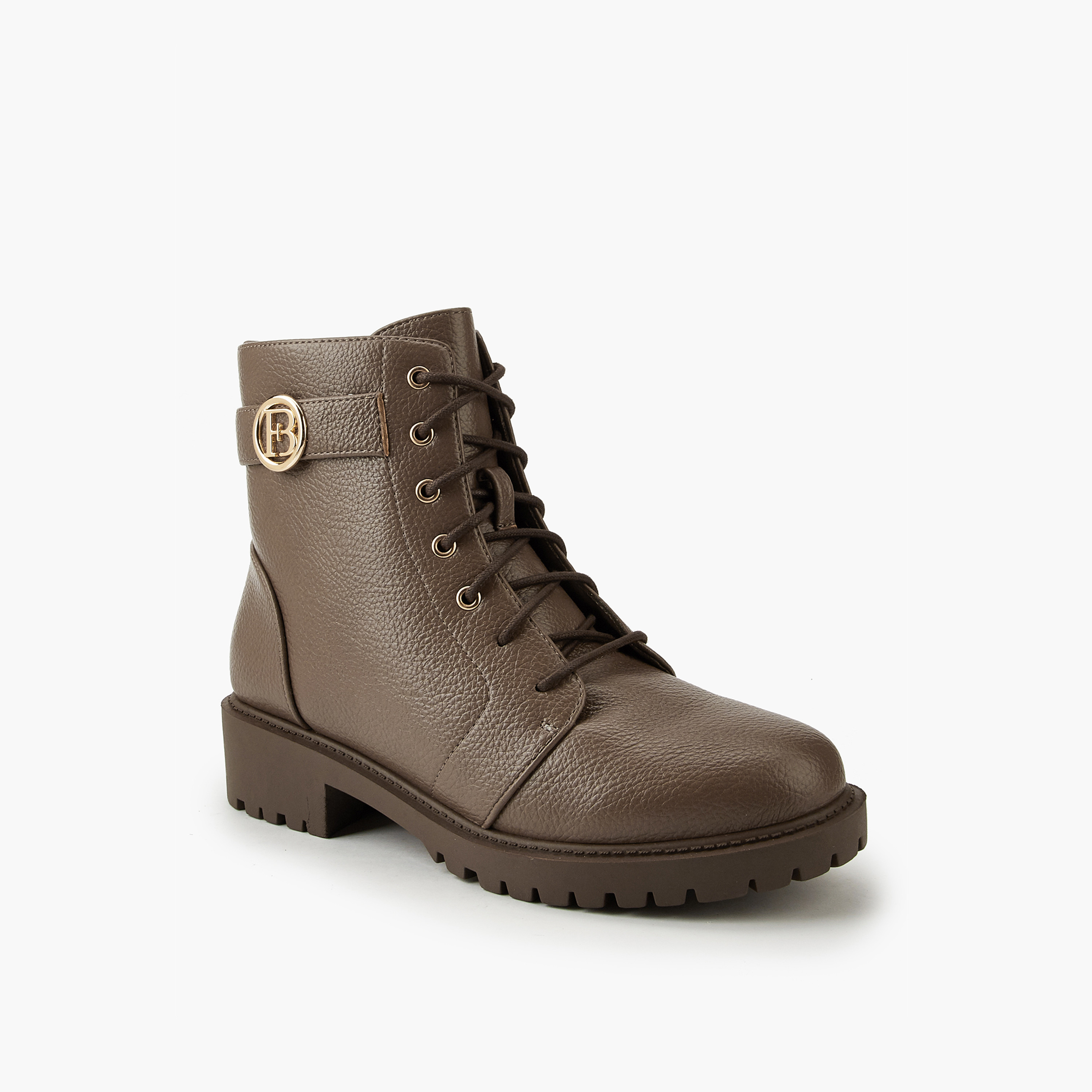 Flora Bella Solid Ankle Boots with Zip Closure-women-shoes-boots-image-1