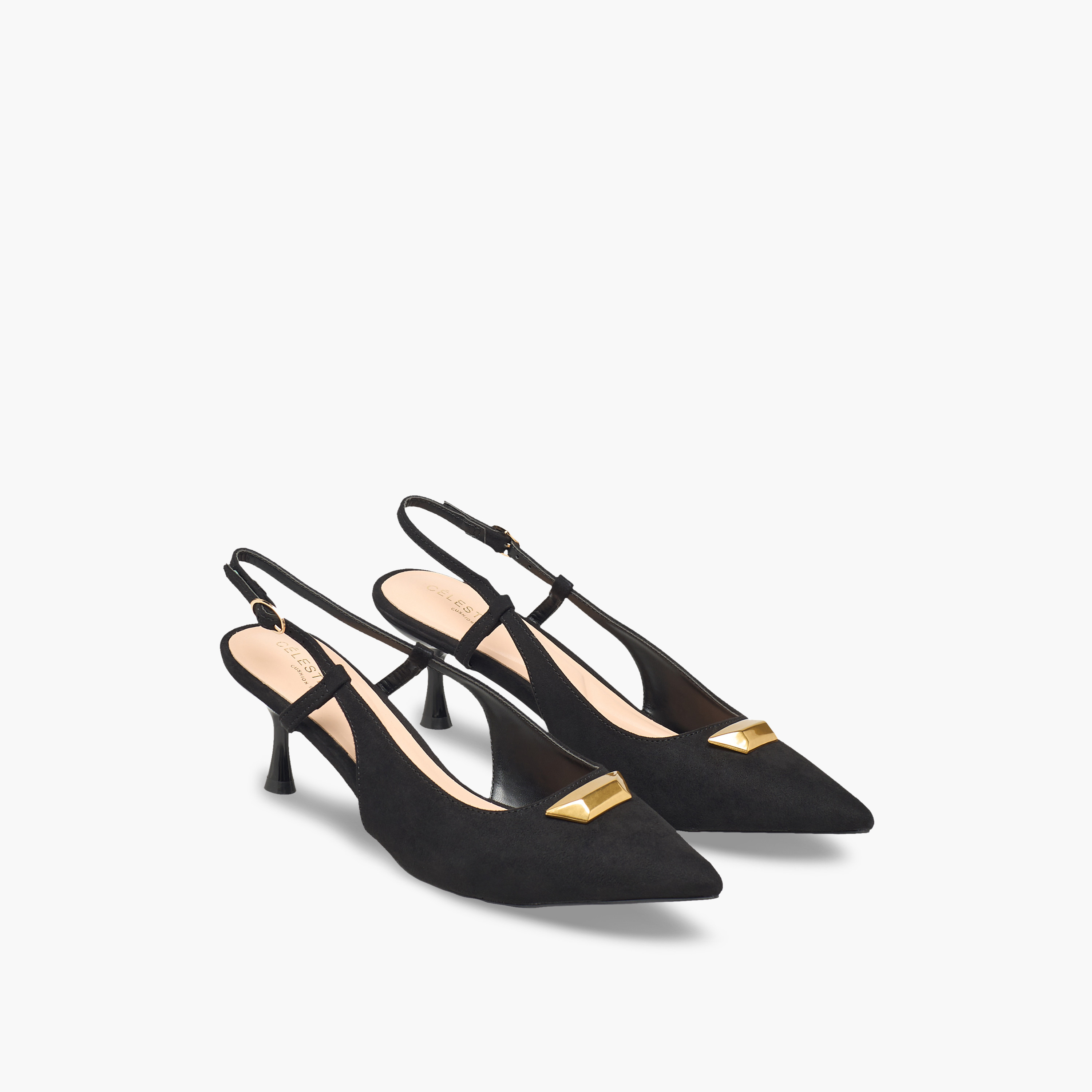 صندل بمقدمة مدببة وحزام خلفي وكعب متسع للنساء من سيليست-women-shoes-sandals-heeled-image-1