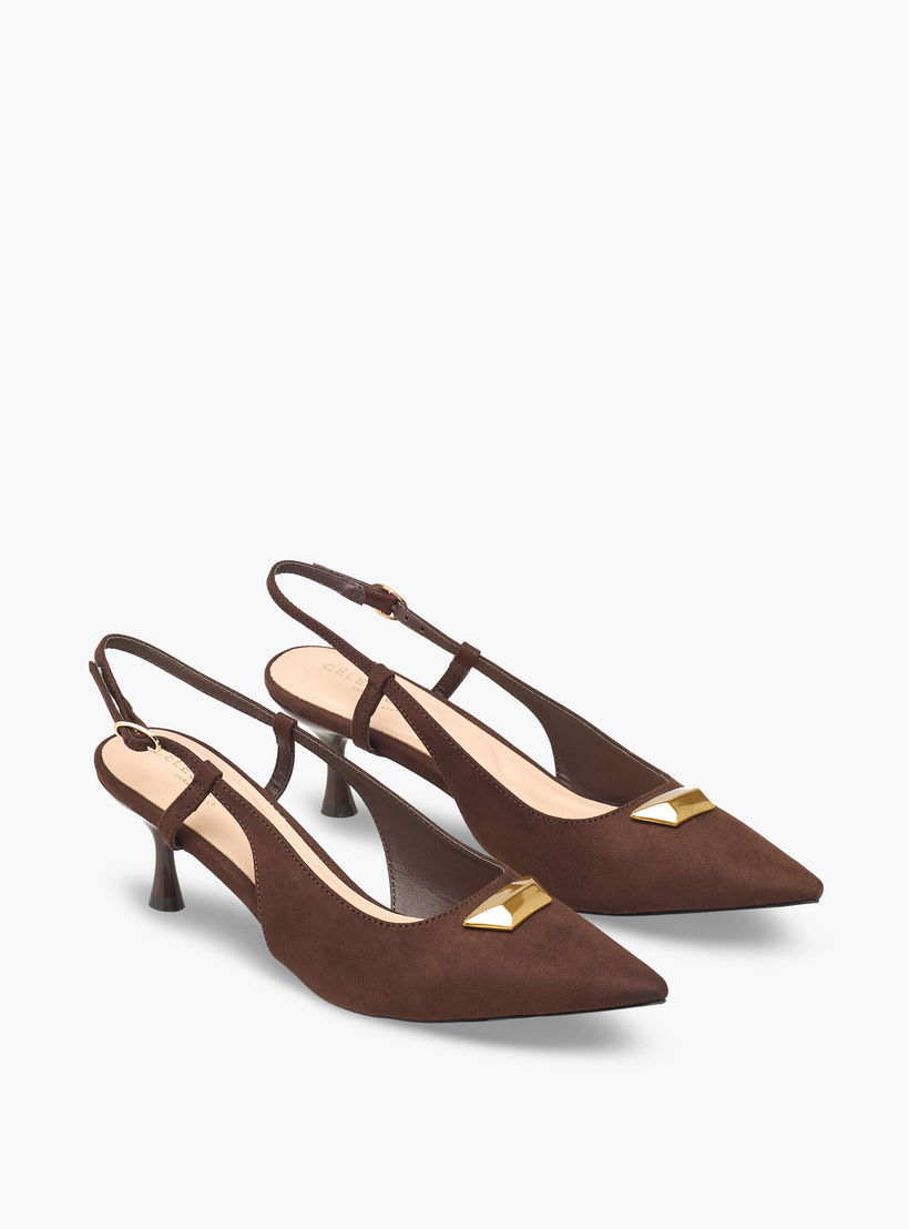 صندل بمقدمة مدببة وحزام خلفي وكعب متسع للنساء من سيليست-women-shoes-sandals-heeled-image-1
