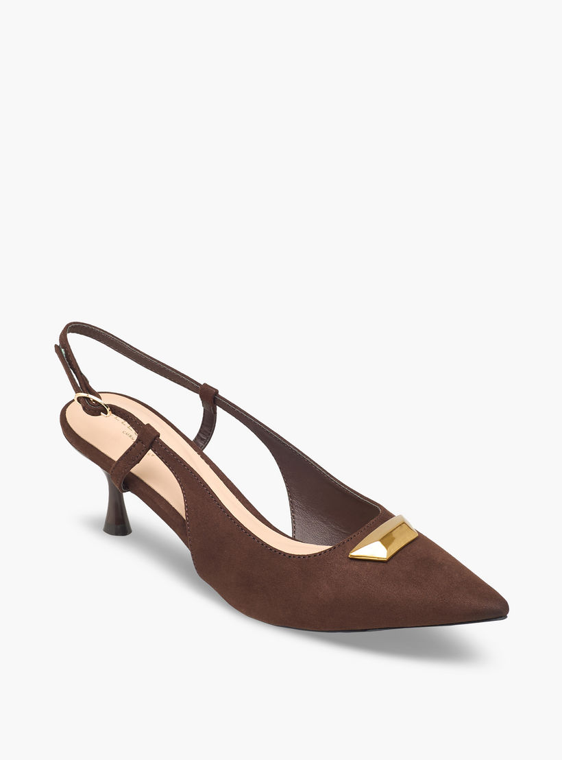 صندل بمقدمة مدببة وحزام خلفي وكعب متسع للنساء من سيليست-women-shoes-sandals-heeled-image-2
