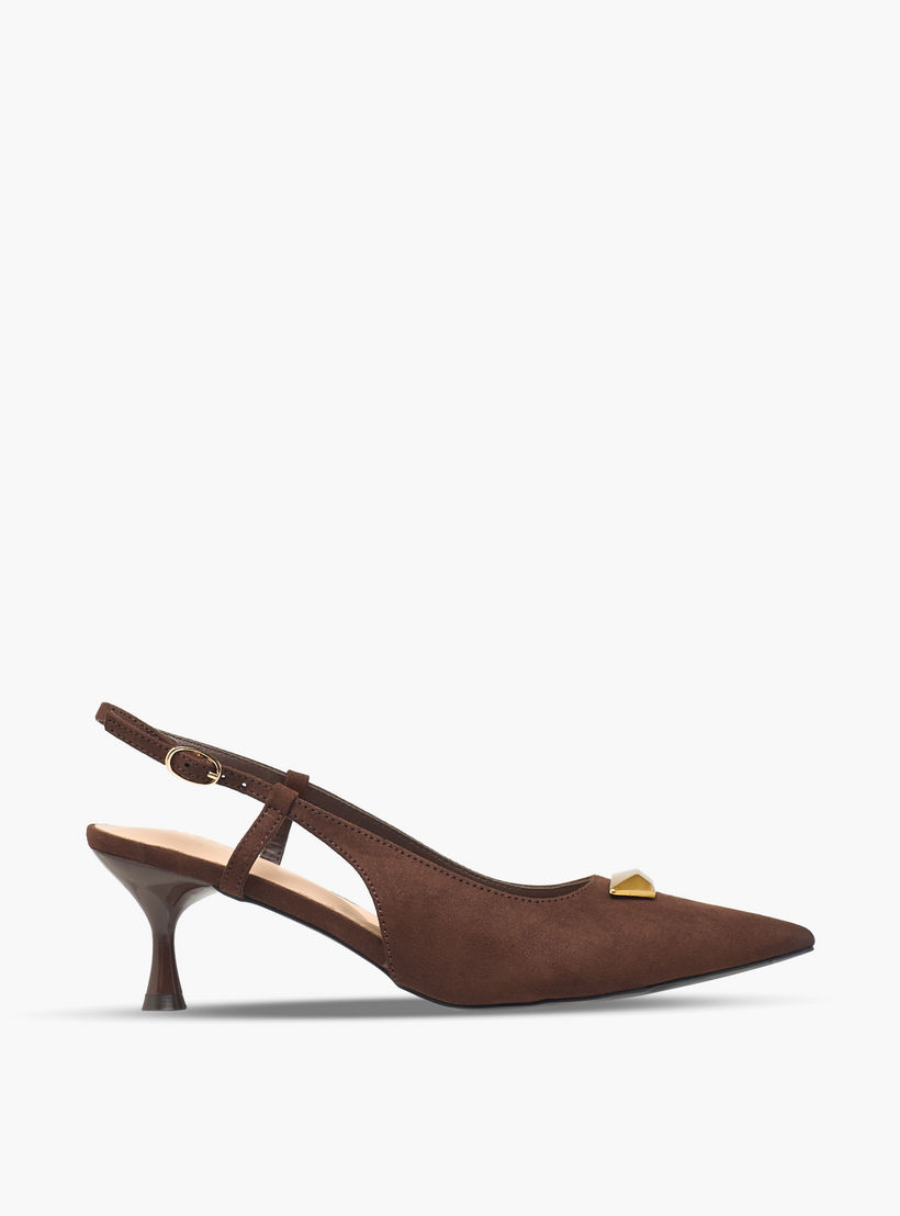 صندل بمقدمة مدببة وحزام خلفي وكعب متسع للنساء من سيليست-women-shoes-sandals-heeled-image-3
