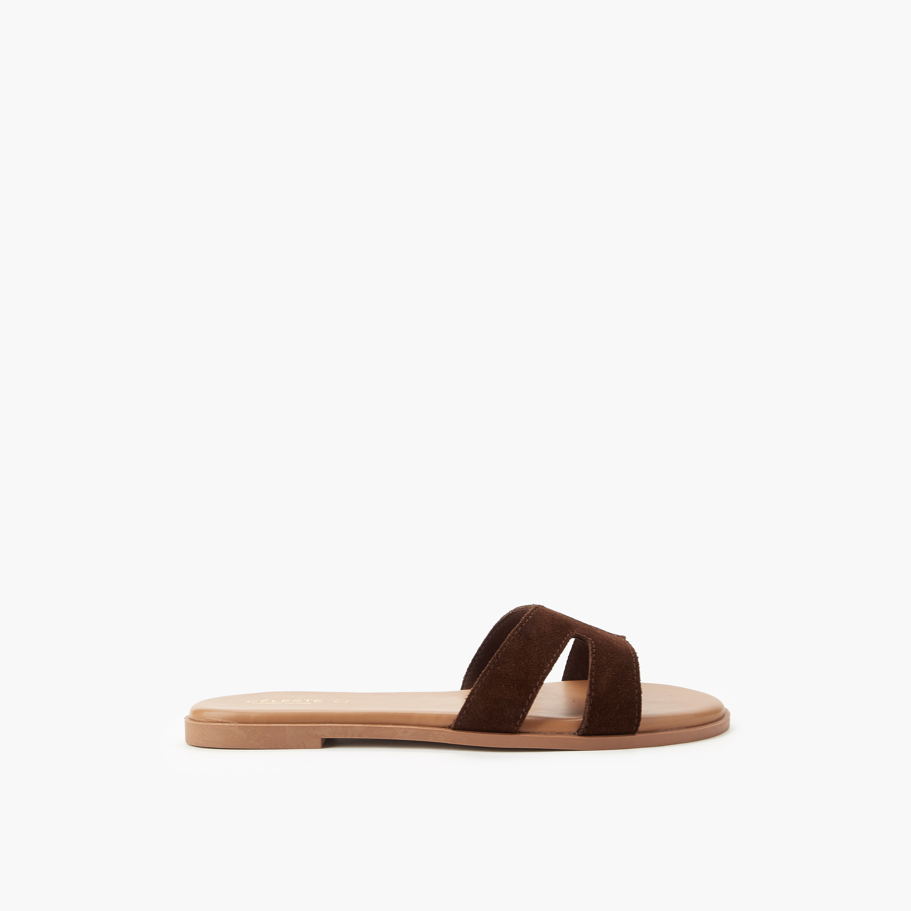 Celeste Women Leather Slip-On Sandals-women-shoes-flats-sandals-image-2