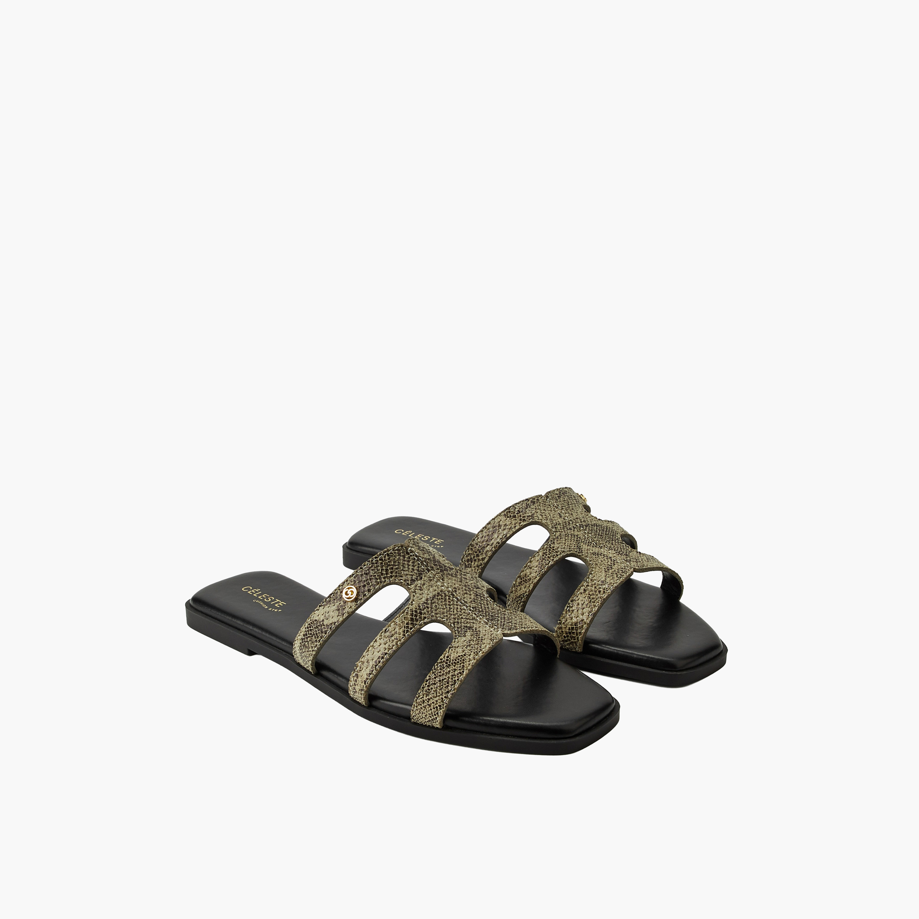 Celeste Women Animal Print Slip-On Sandals-women-shoes-flats-sandals-image-1