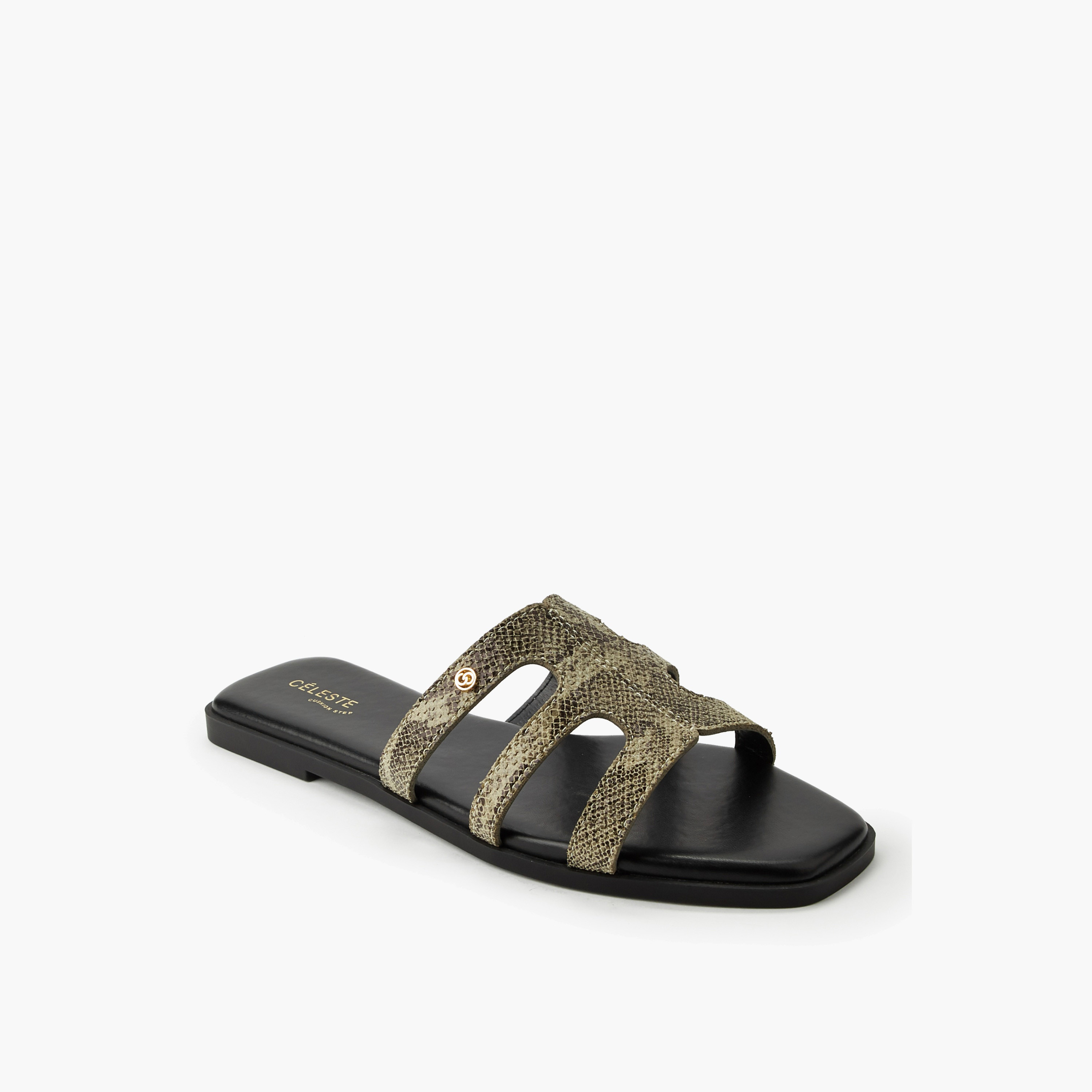 Celeste Women Animal Print Slip-On Sandals-women-shoes-flats-sandals-image-2