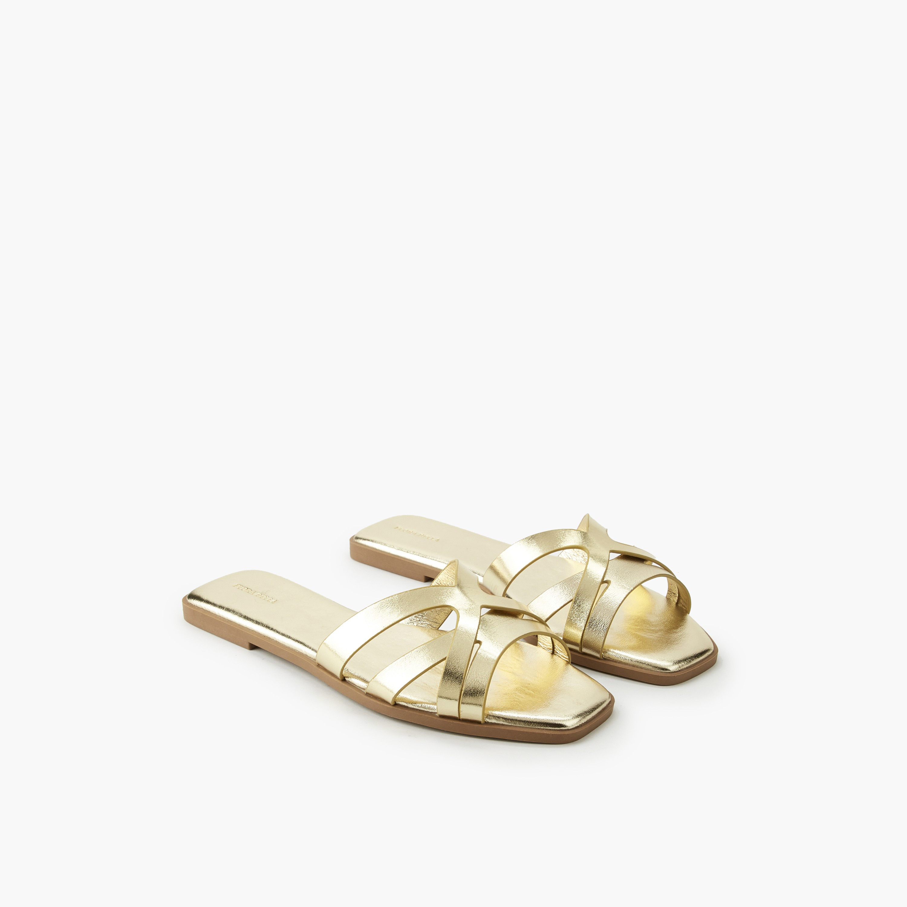 صندل سهل الارتداء بحزام متقاطع للنساء من فلورا بيلا-women-shoes-flats-sandals-image-1