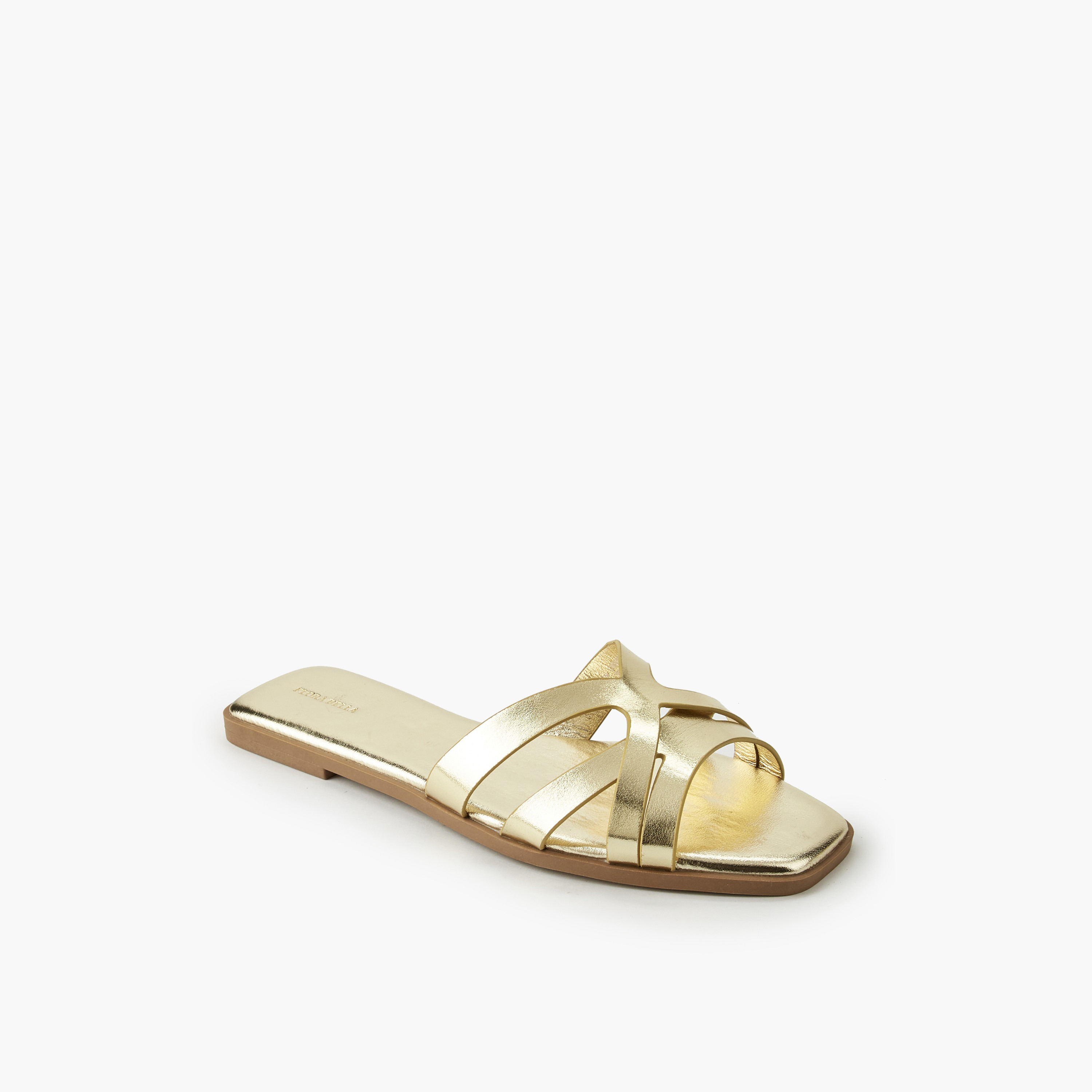 صندل سهل الارتداء بحزام متقاطع للنساء من فلورا بيلا-women-shoes-flats-sandals-image-2
