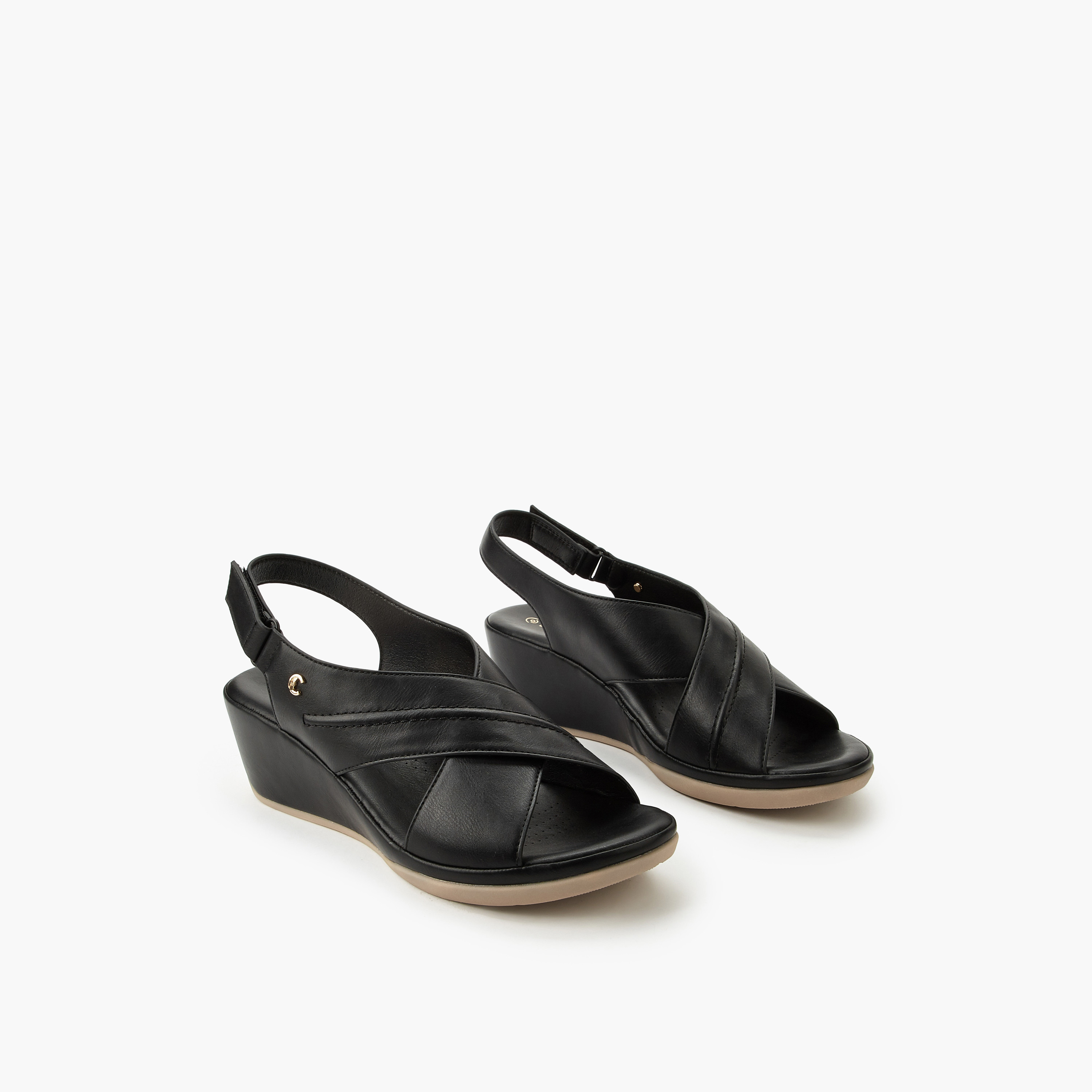 Le Confort Women Wedge Heel Sandals-women-shoes-sandals-heeled-image-1